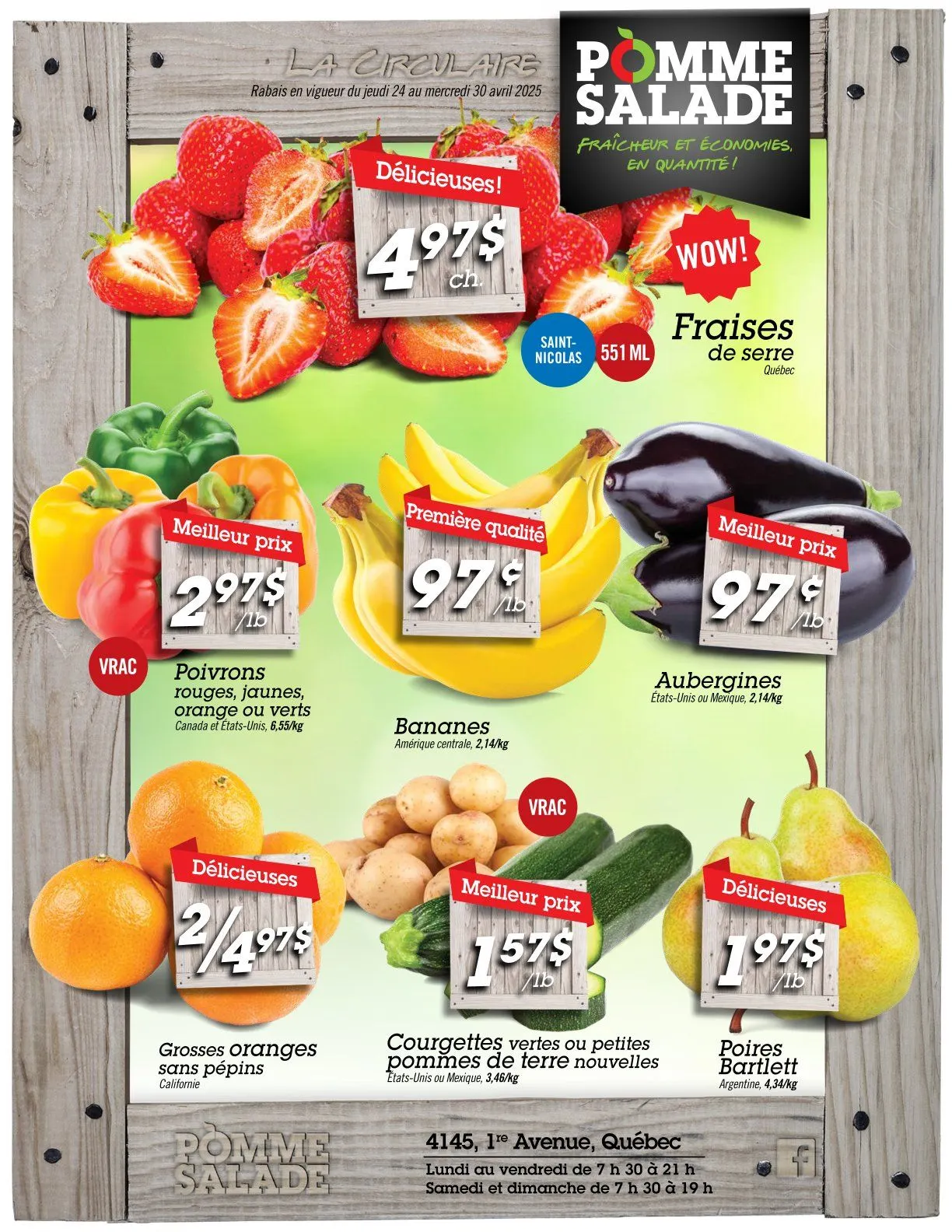 Pomme Salade Ssles from April 24 to April 30 2025 - flyer page 1