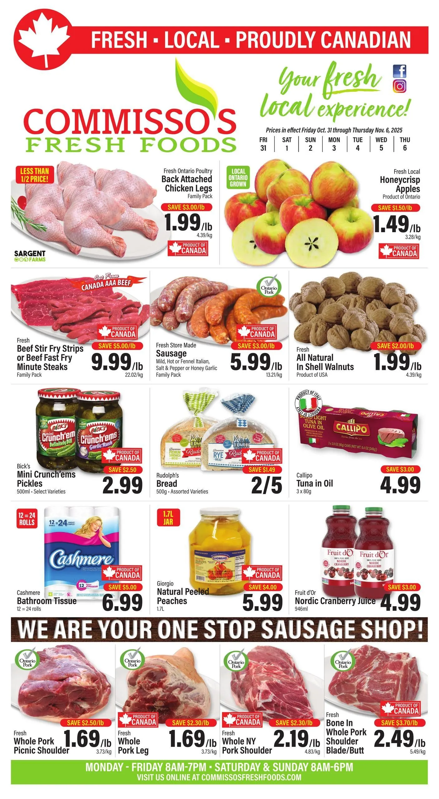 Commisso's Fresh Foods Sales from October 31 to November 6 2025 - flyer page 
