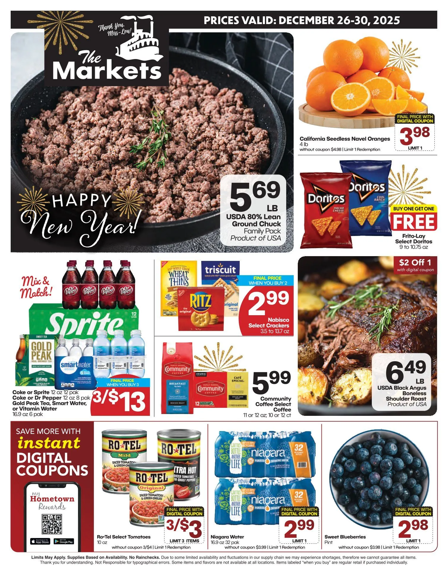 Weekly ad The Markets Sales from December 26 to December 30 2025 - Page 1