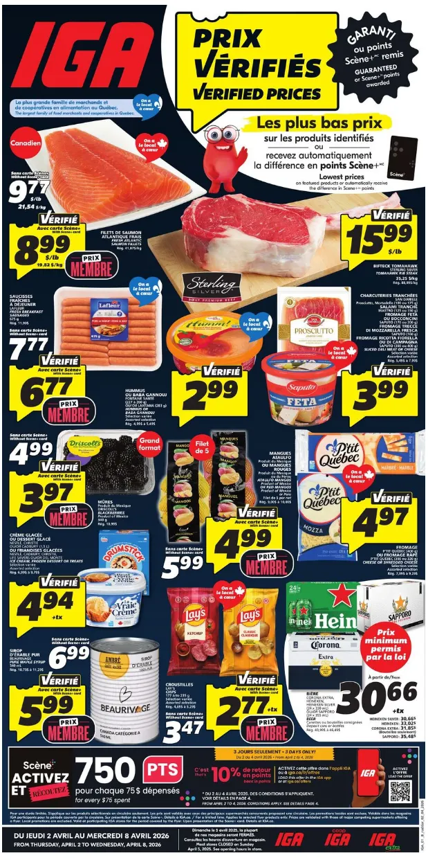 IGA Sales from April 6 to April 8 2026 - flyer page 