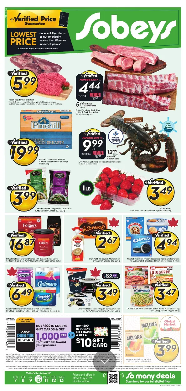  Sobeys Sales from May 7 to May 13 2026 - flyer page 1