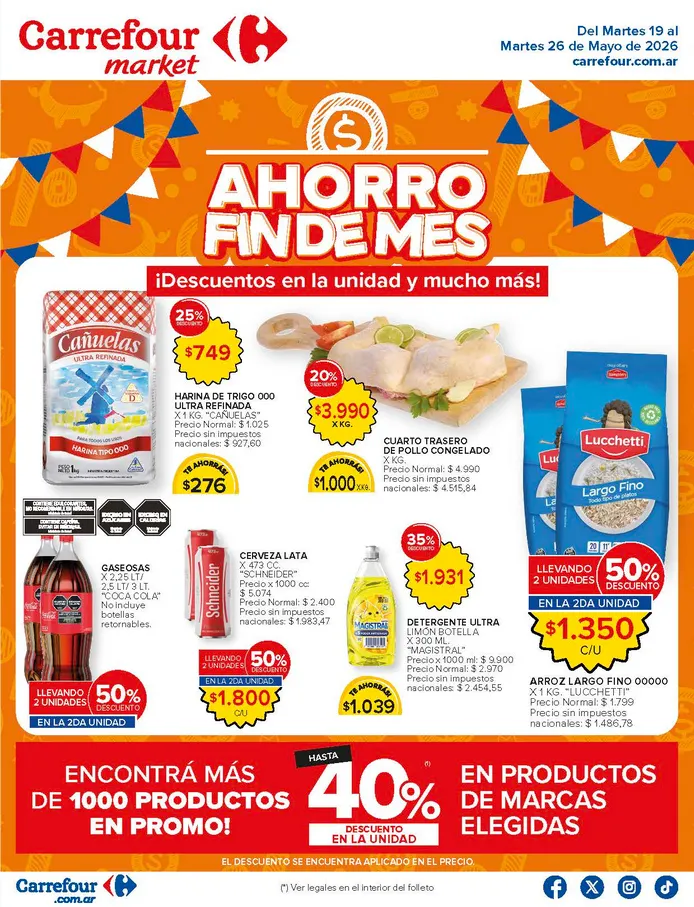 Ofertas de Ofertas Carrefour Market 19 de mayo al 26 de mayo 2026 - Página  del catálogo
