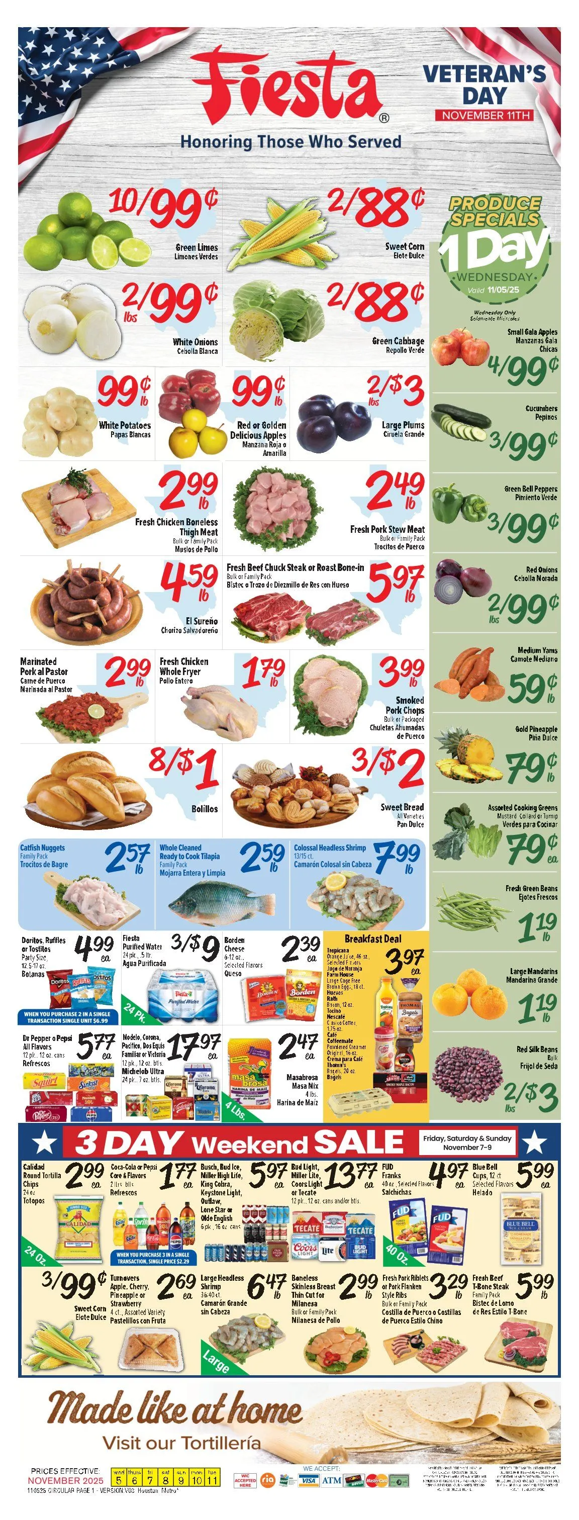 Weekly ad Fiesta Mart Sales from November 5 to November 11 2025 - Page