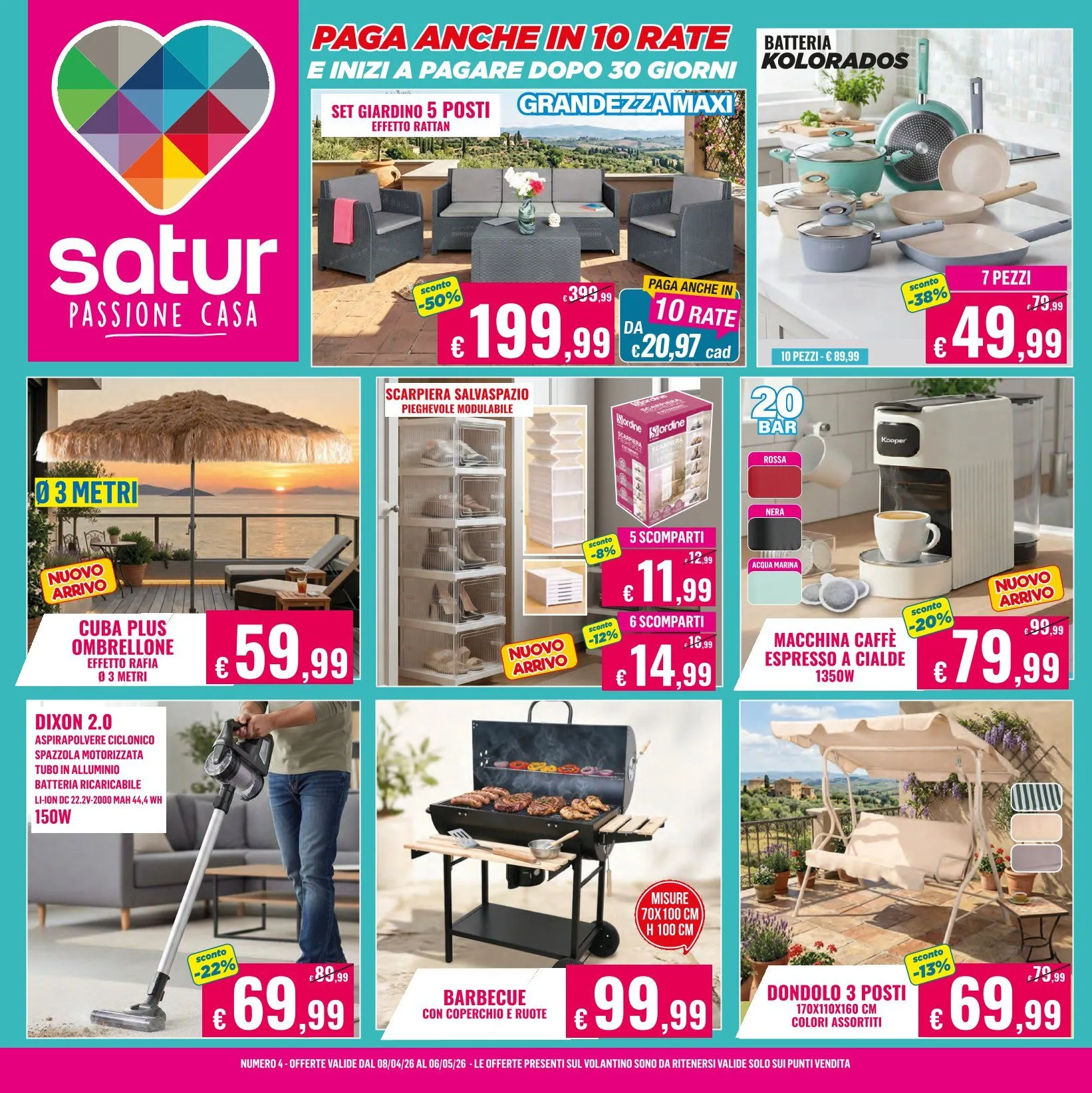 Volantino Satur da 8 aprile a 6 maggio di 2026 - Pagina del volantino 1