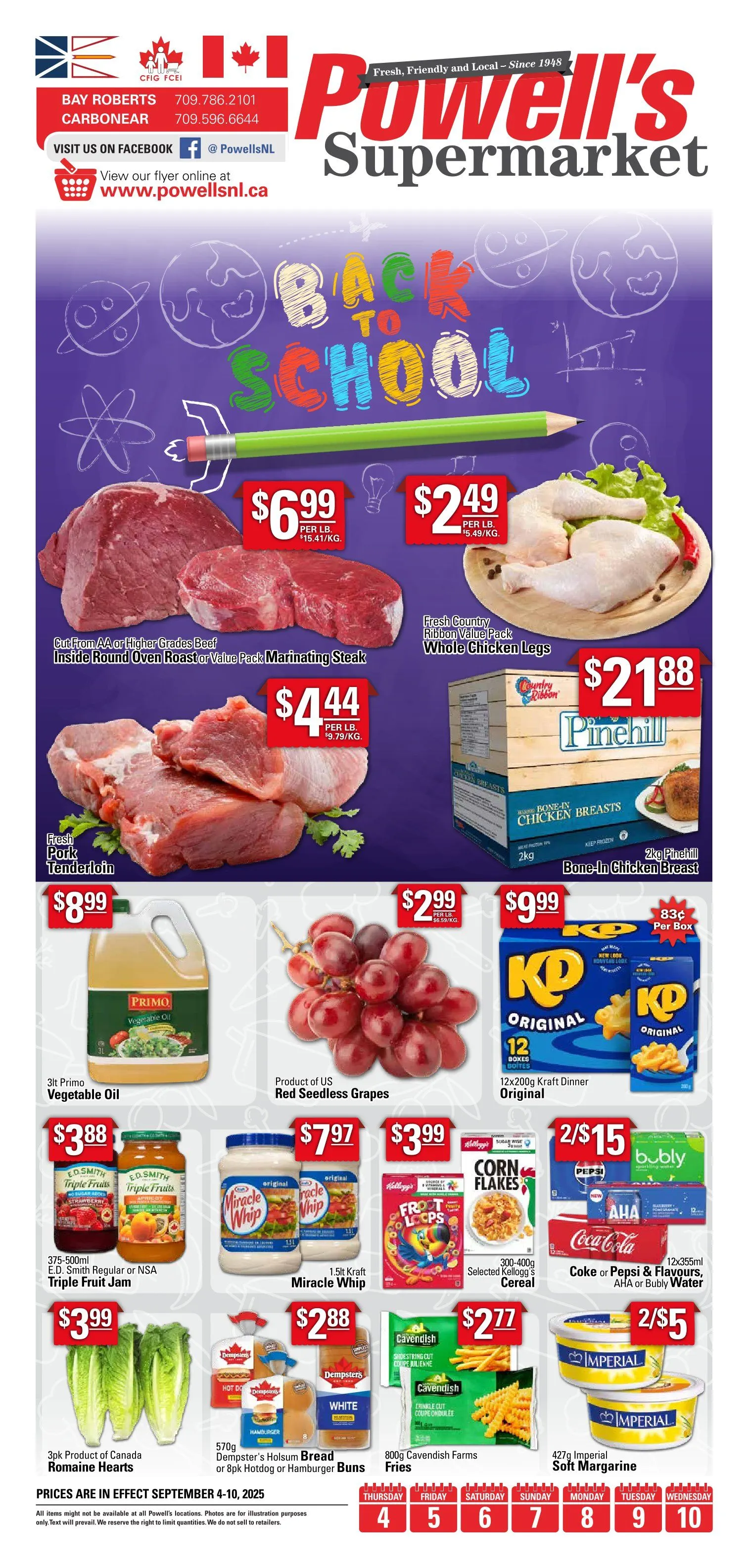 Powell's Supermarket Sales from September 4 to September 10 2025 - flyer page 1