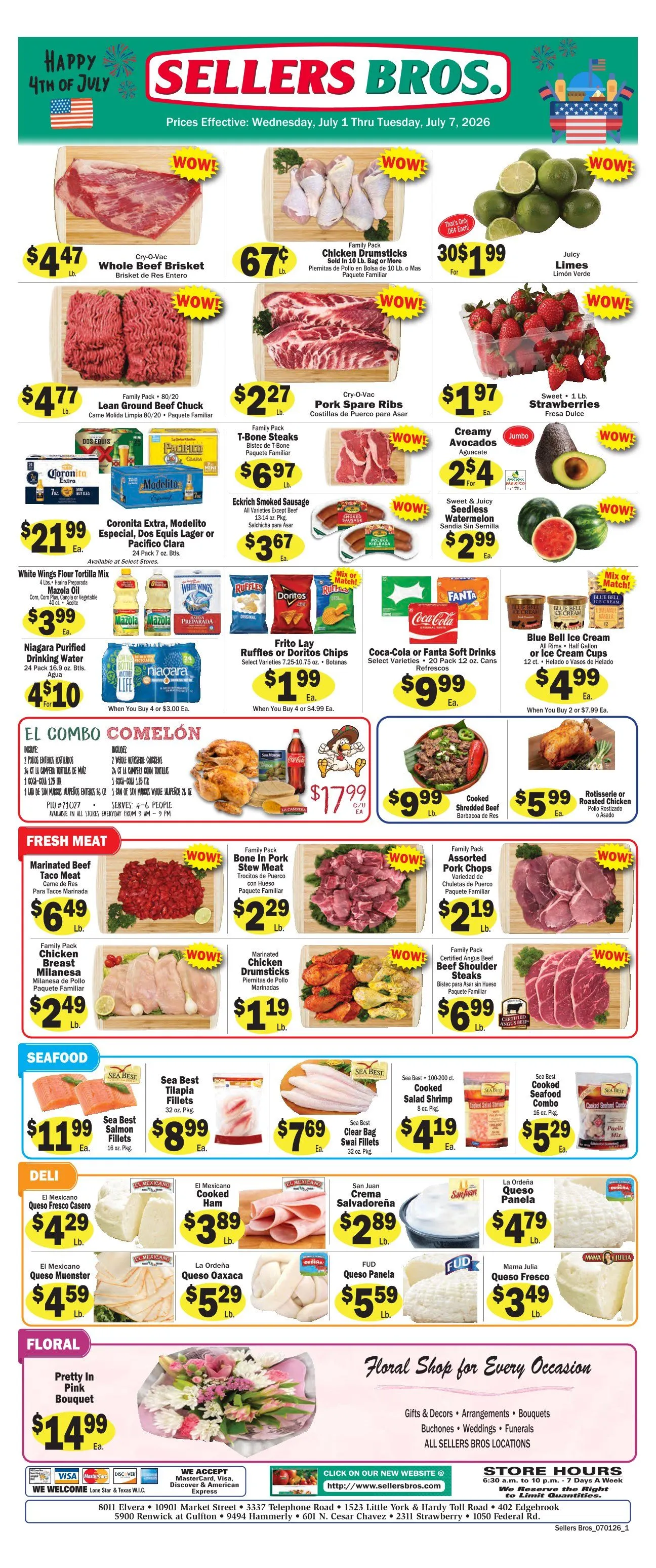 Weekly ad Sellers Bros Sales from July 1 to July 7 2026 - Page