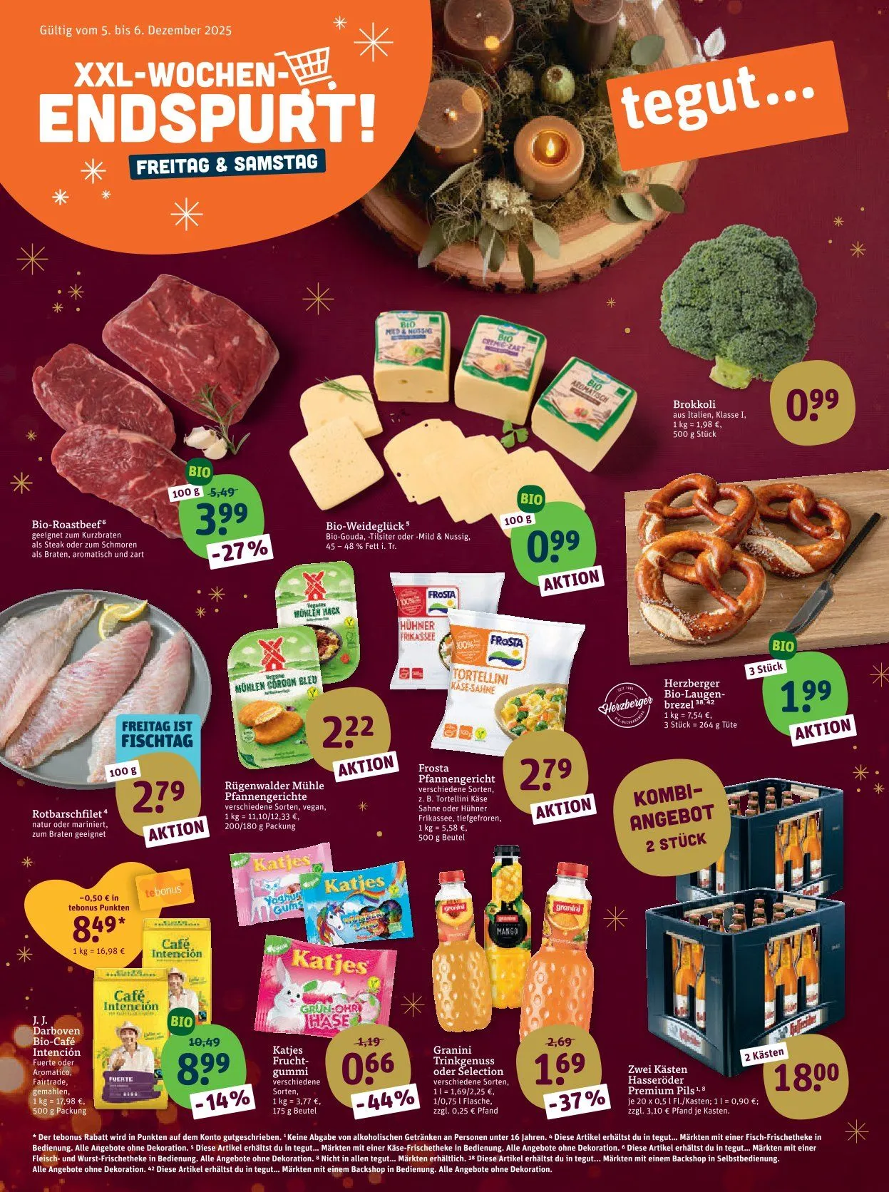 tegut... Aangebote von 1. Dezember bis 6. Dezember 2025 - Prospekt seite 1