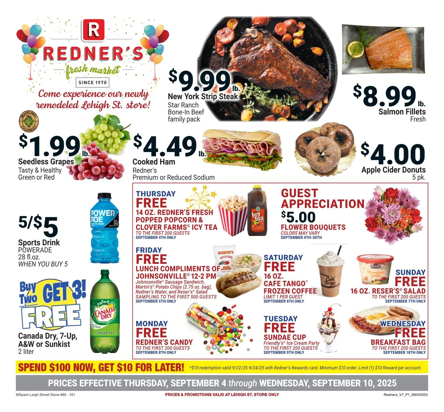 Weekly ad Redner's Market Sales from September 4 to September 9 2025 - Page 1
