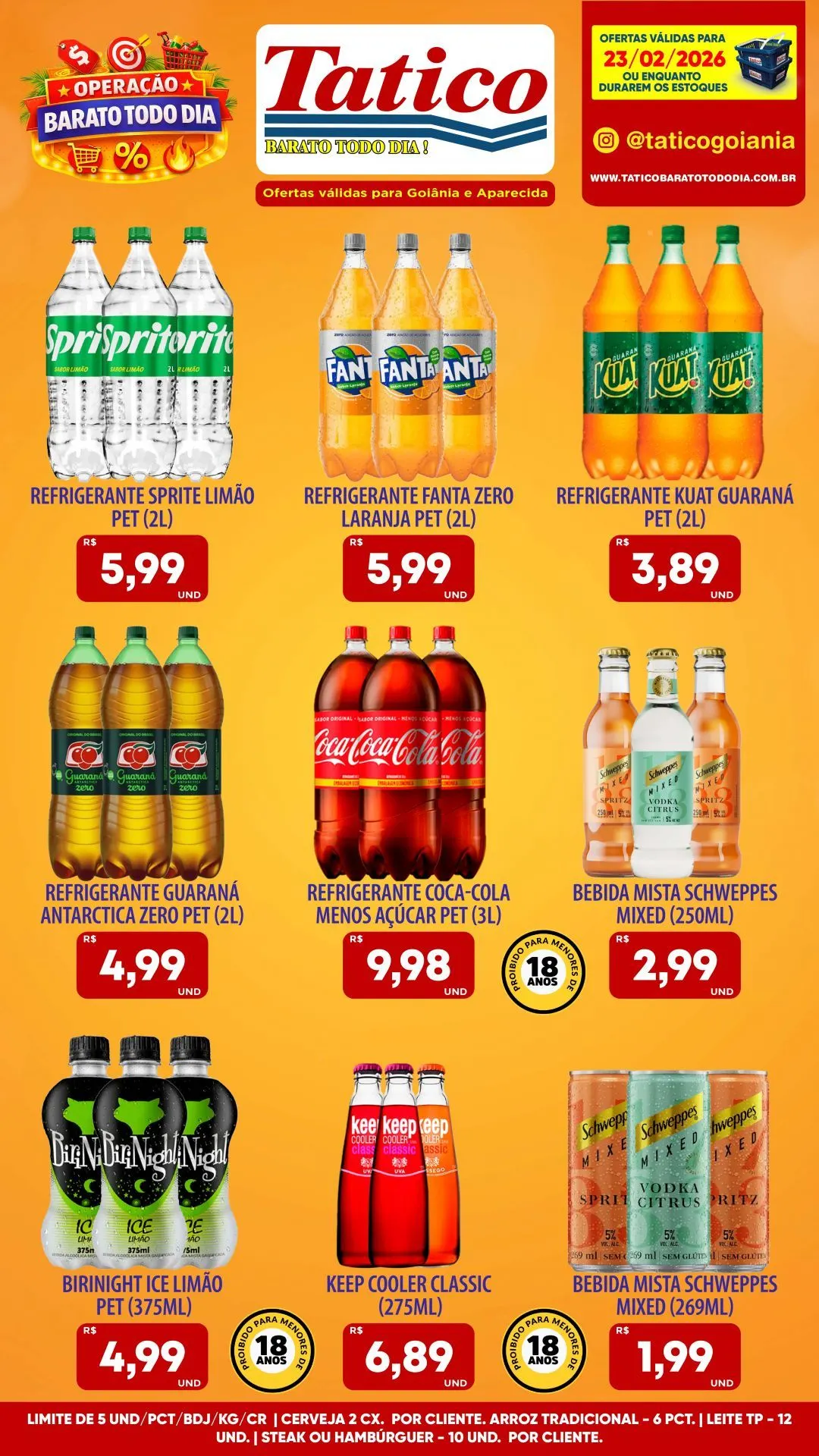 Encarte de Folhetos Tatico 23 de fevereiro até 23 de fevereiro 2026 - Pagina 1
