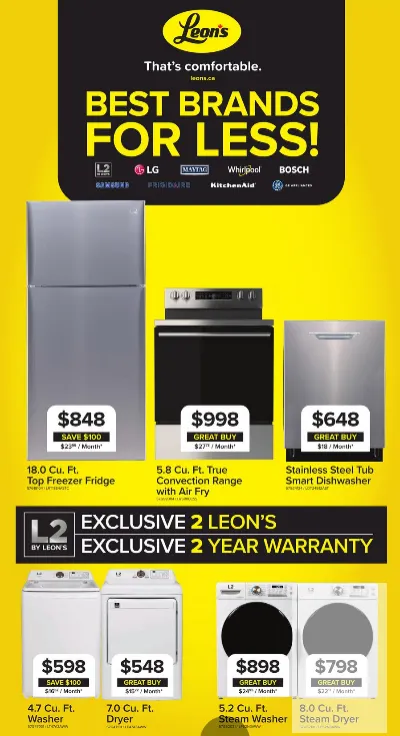 Leon's Sales from October 2 to October 8 2025 - flyer page 1
