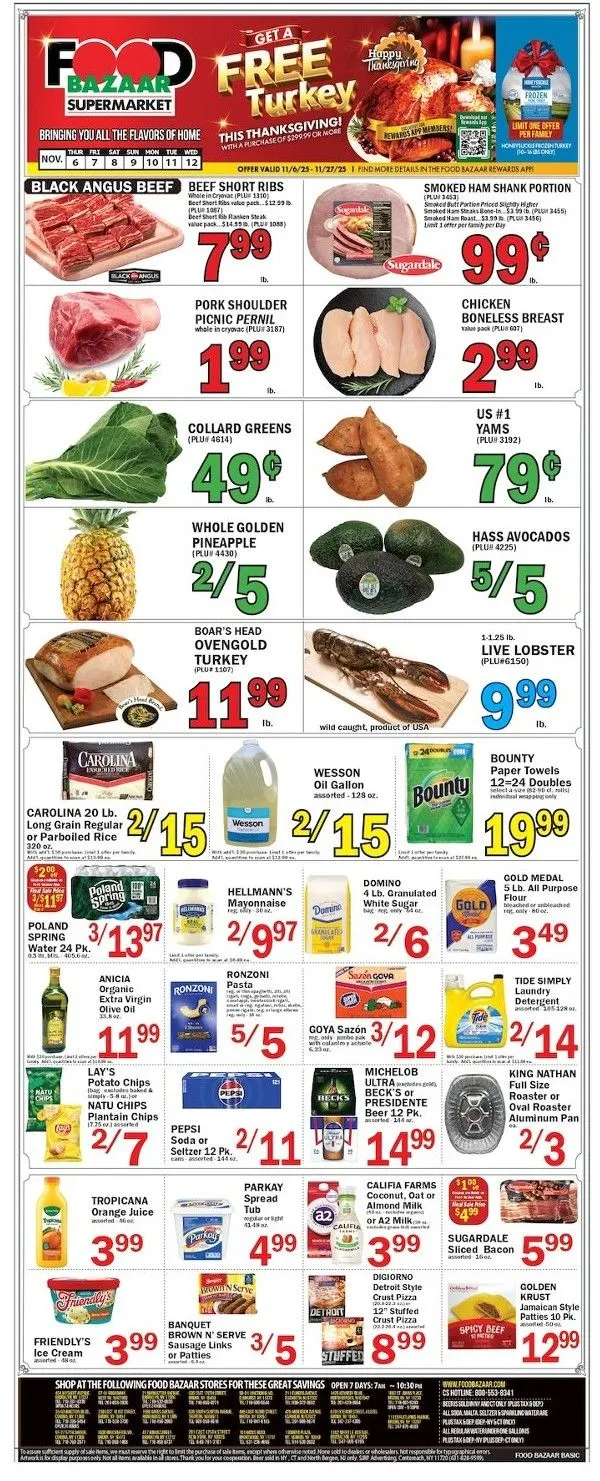 Weekly ad Food Bazaar Sales from November 6 to November 12 2025 - Page