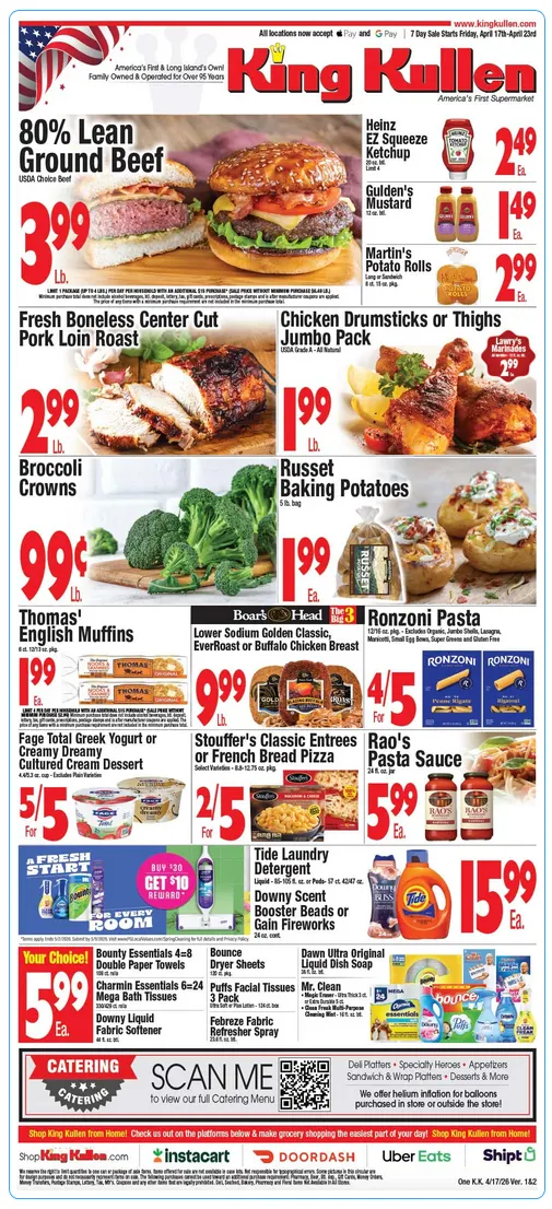 Weekly ad  King Kullen Sales from April 17 to April 23 2026 - Page 