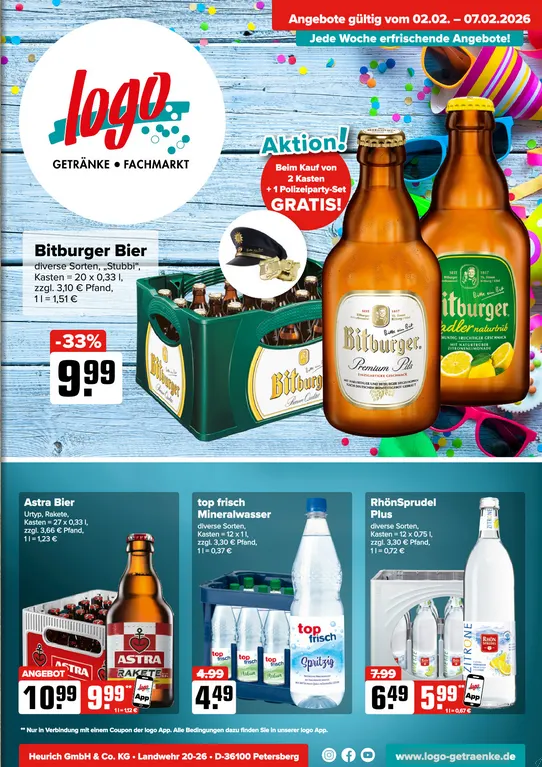  Logo Getränkemarkt von 2. Februar bis 7. Februar 2026 - Prospekt seite 