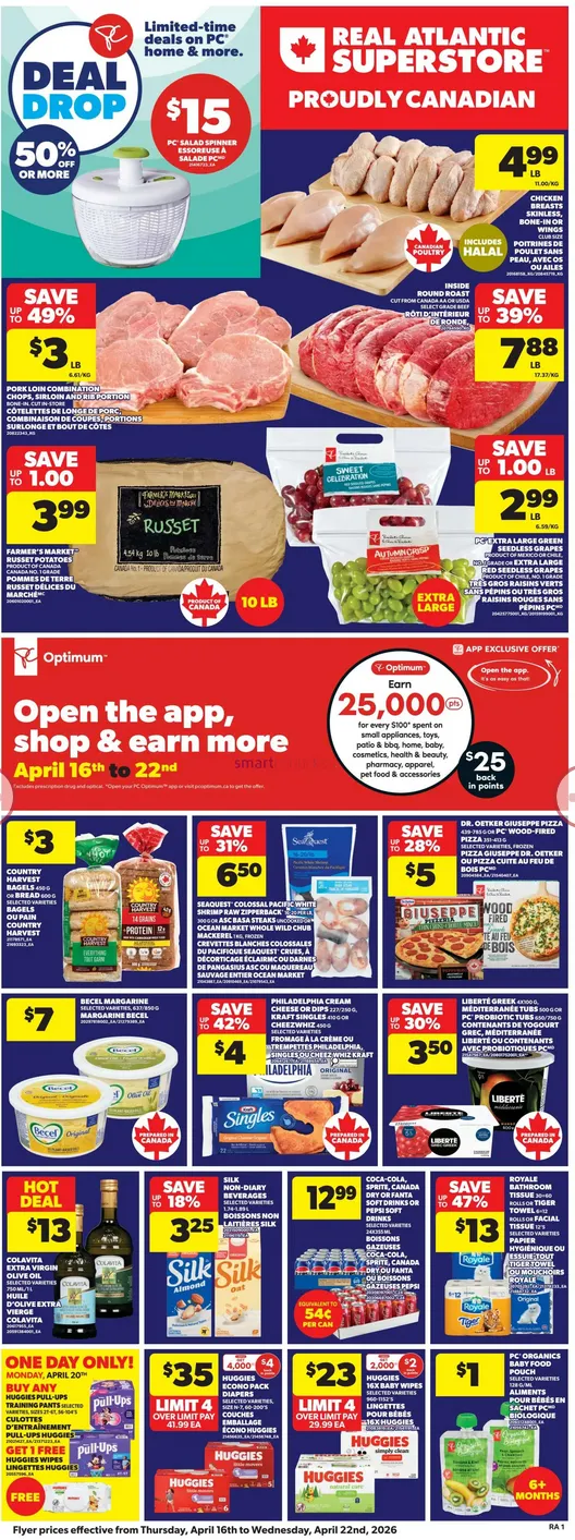 Atlantic Superstore Sales from April 16 to April 22 2026 - flyer page 1
