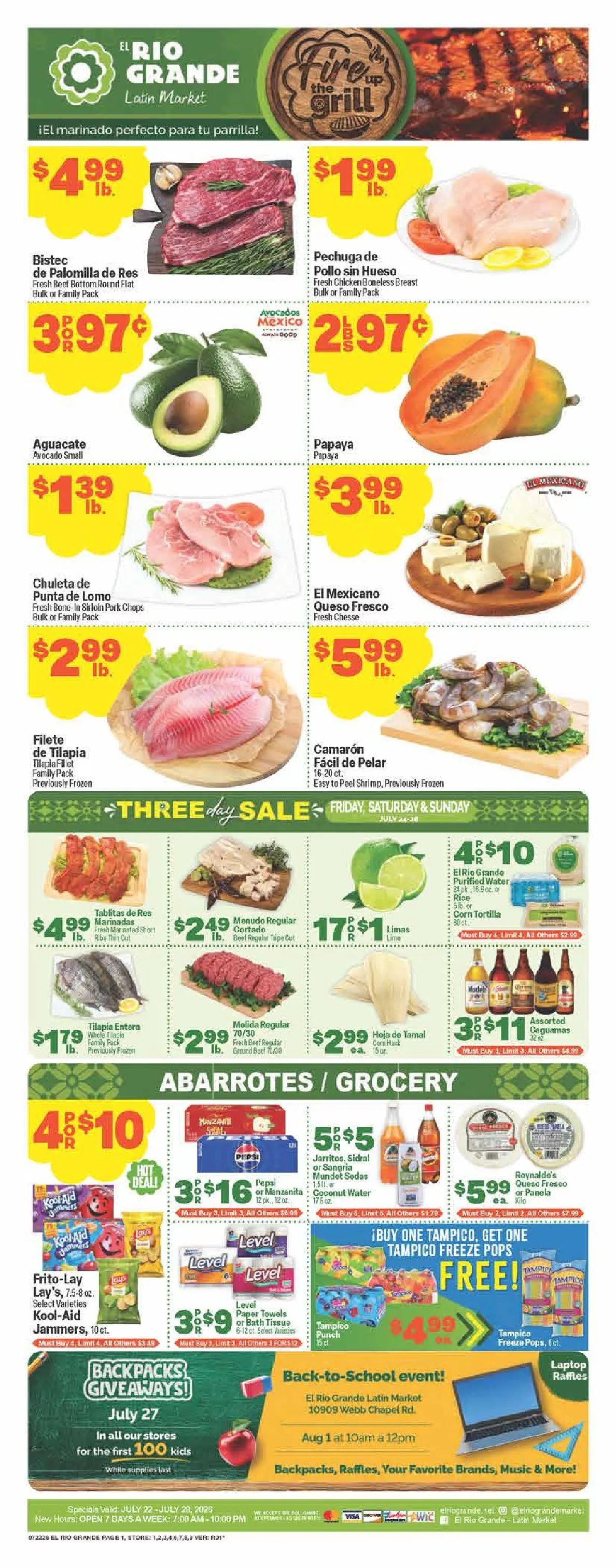 Weekly ad El Rio Grande Sales from July 22 to July 28 2026 - Page