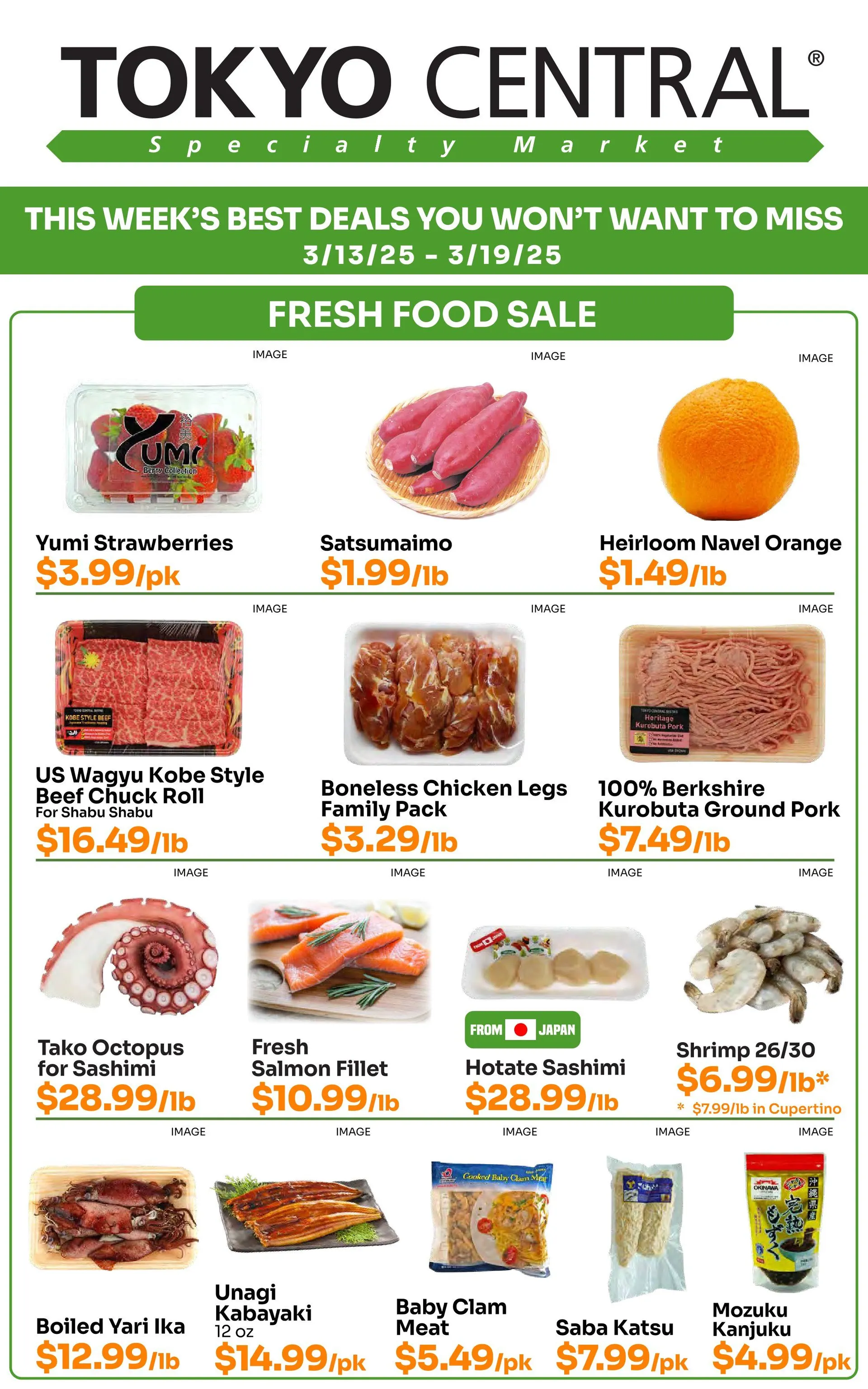 Weekly ad Tokyo Central Specialty Market Deals from March 18 to March 19 2025 - Page 