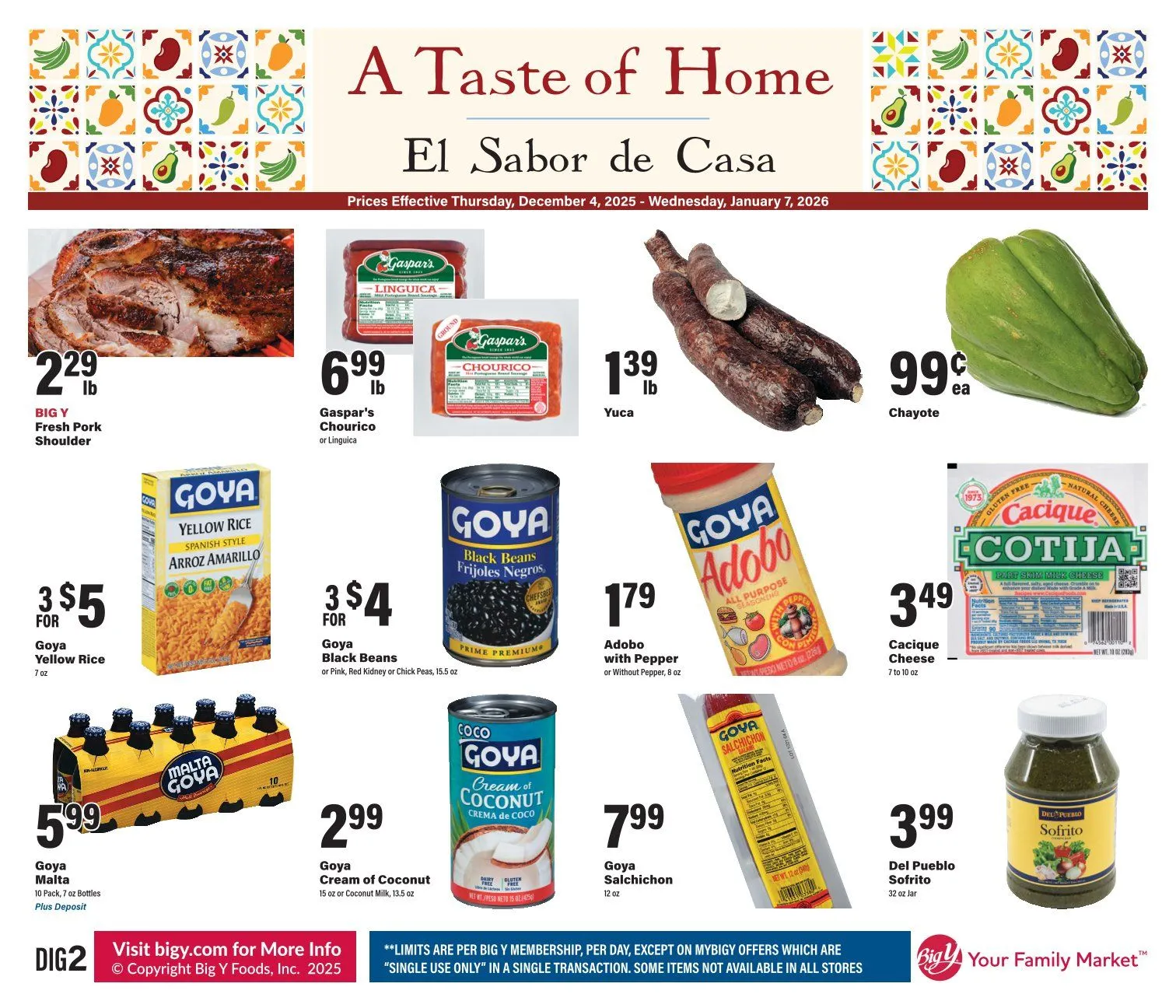 Weekly ad Big Y  Sales from December 4 to December 7 2025 - Page 