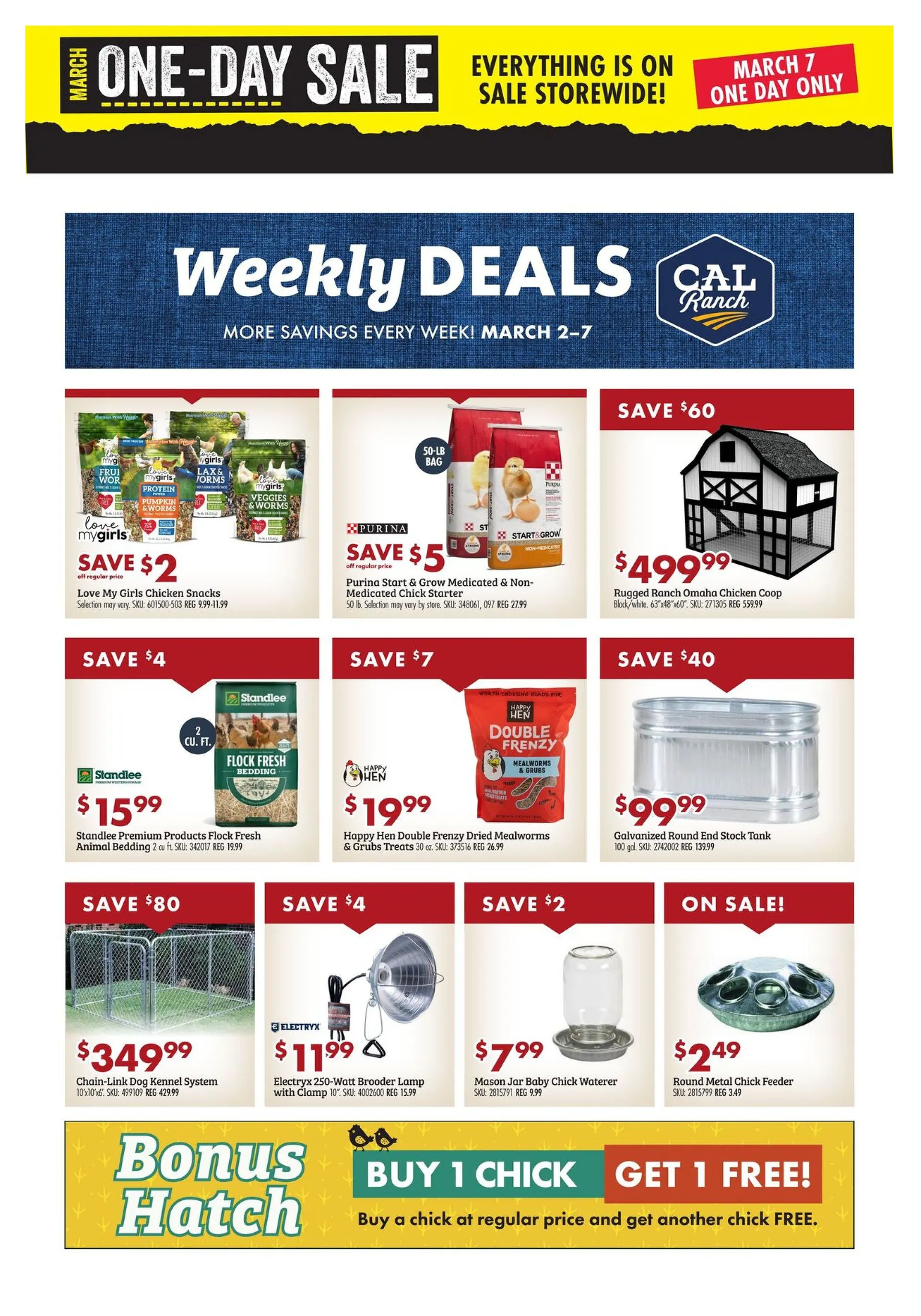 Weekly ad C-A-L Ranch Stores Sales from March 2 to March 7 2026 - Page 1