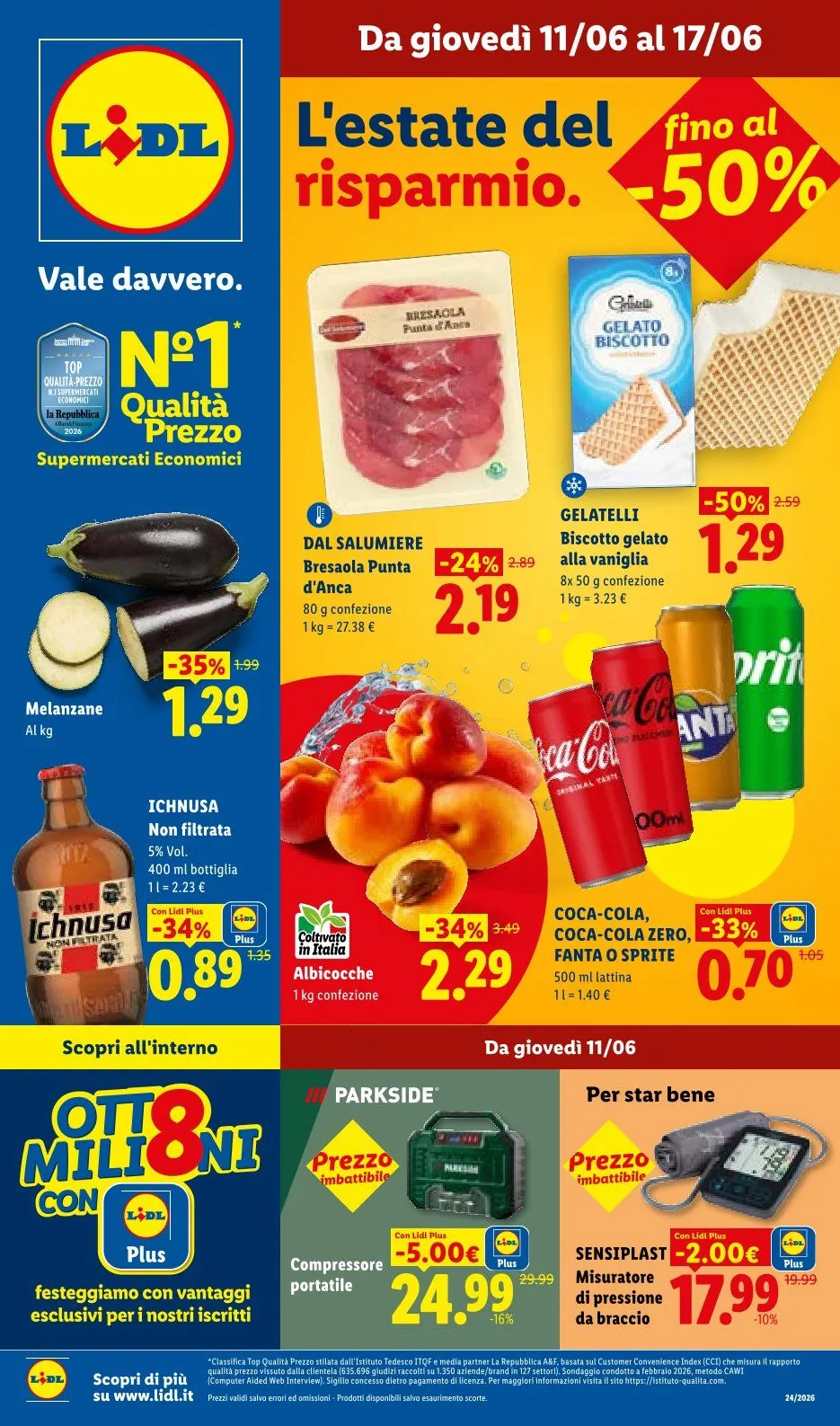 Volantini Lidl da 11 giugno a 17 giugno di 2026 - Pagina del volantino 1
