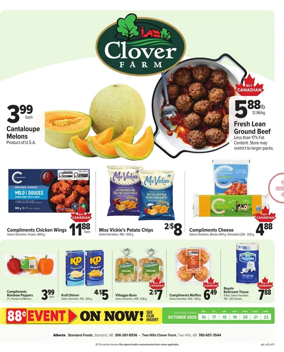 Clover Farm Sales from October 16 to October 22 2025 - flyer page 1