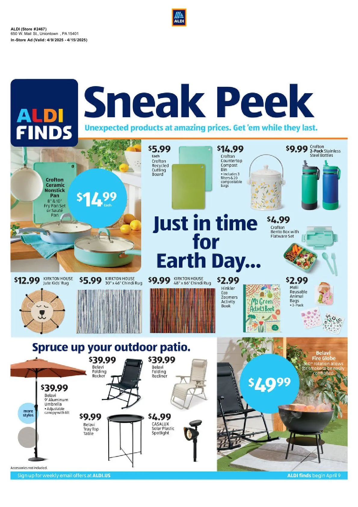 Weekly ad Aldi Prospekt from April 9 to April 15 2025 - Page 1