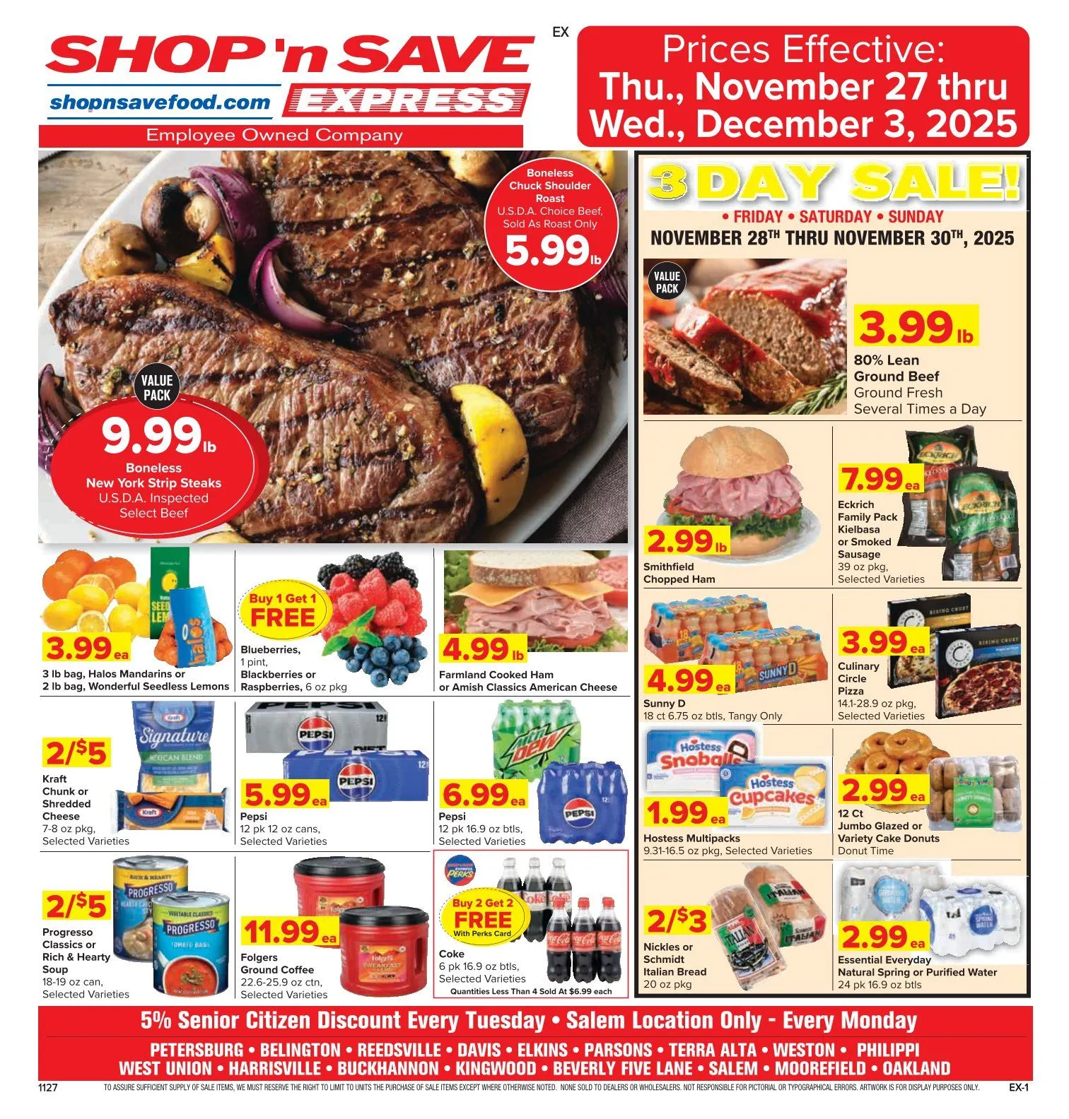 Weekly ad Shop'n Save Sales from November 27 to December 3 2025 - Page