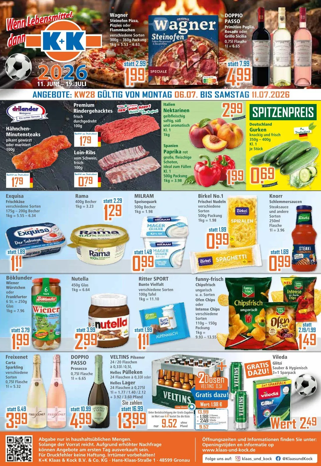 Klaas und Kock Angebote von 6. Juli bis 11. Juli 2026 - Prospekt seite 1