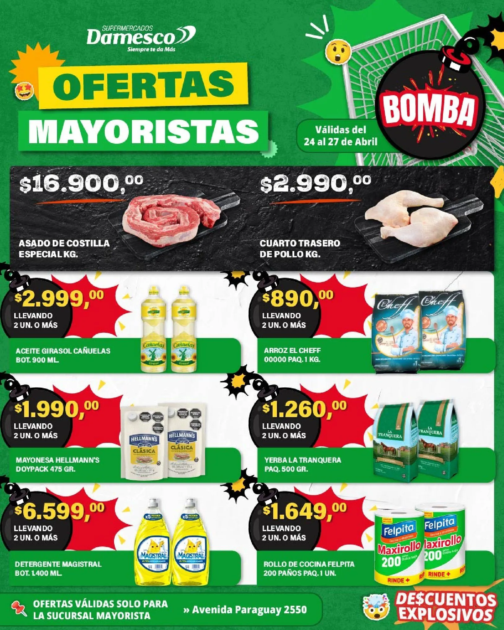 Ofertas de Ofertas Damesco 24 de abril al 27 de abril 2026 - Página 1 del catálogo