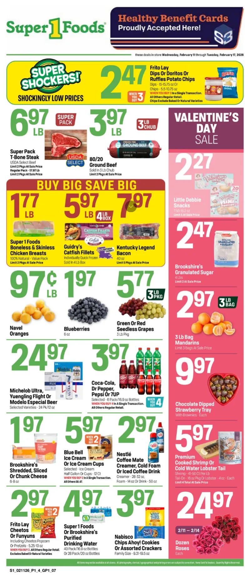 Weekly ad Super 1 Foods Sales from February 11 to February 17 2026 - Page 