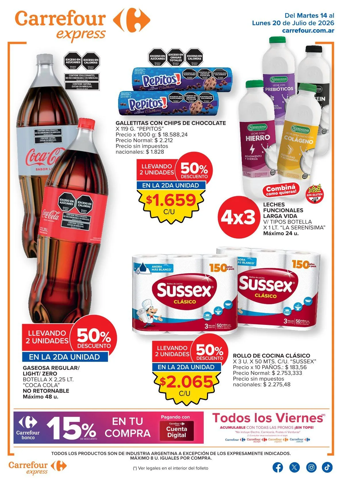 Ofertas de Carrefour Express Ofertas 14 de julio al 20 de julio 2026 - Página 1 del catálogo