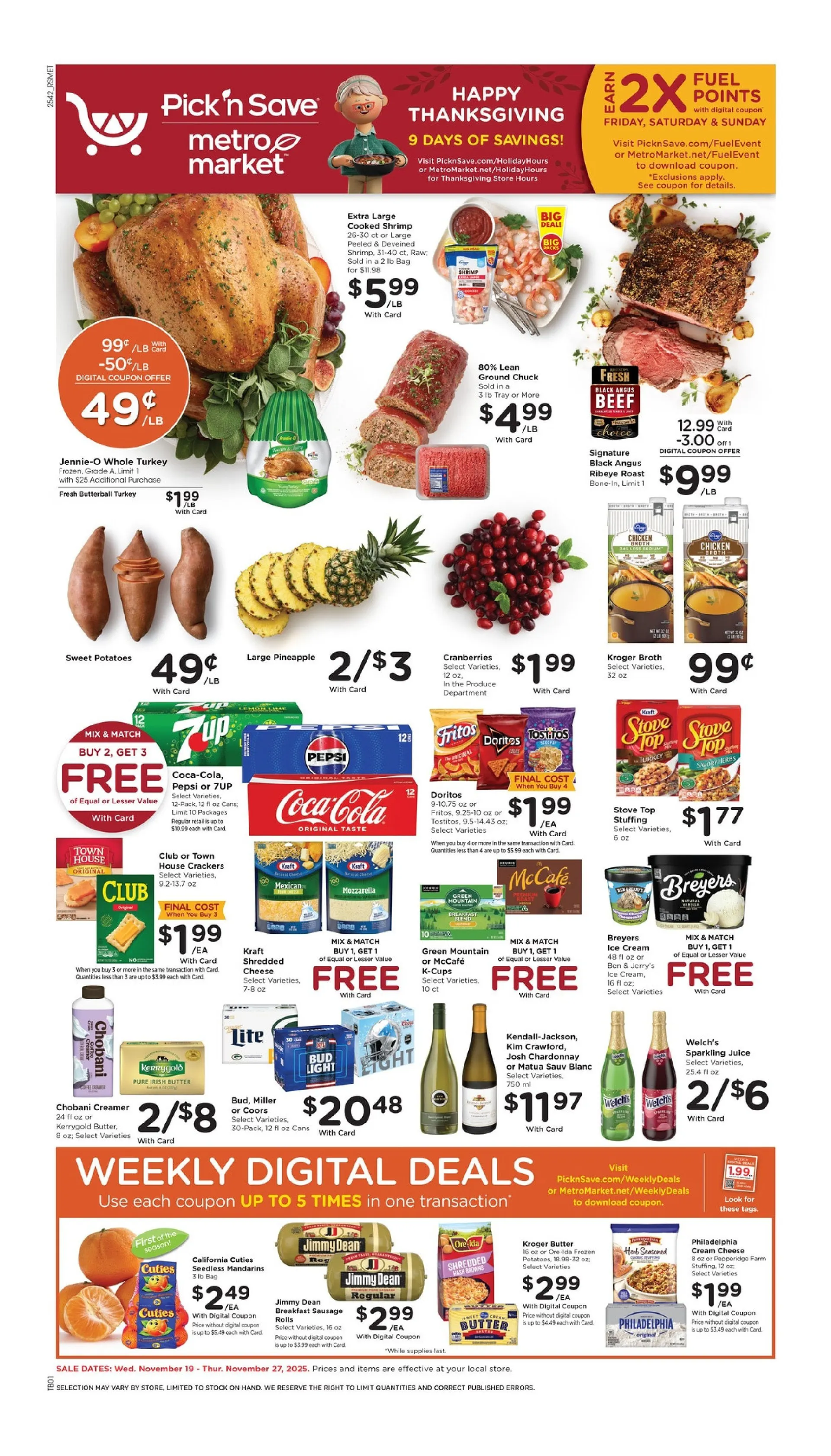 Weekly ad Pick 'n Save Sales from November 19 to November 27 2025 - Page 1