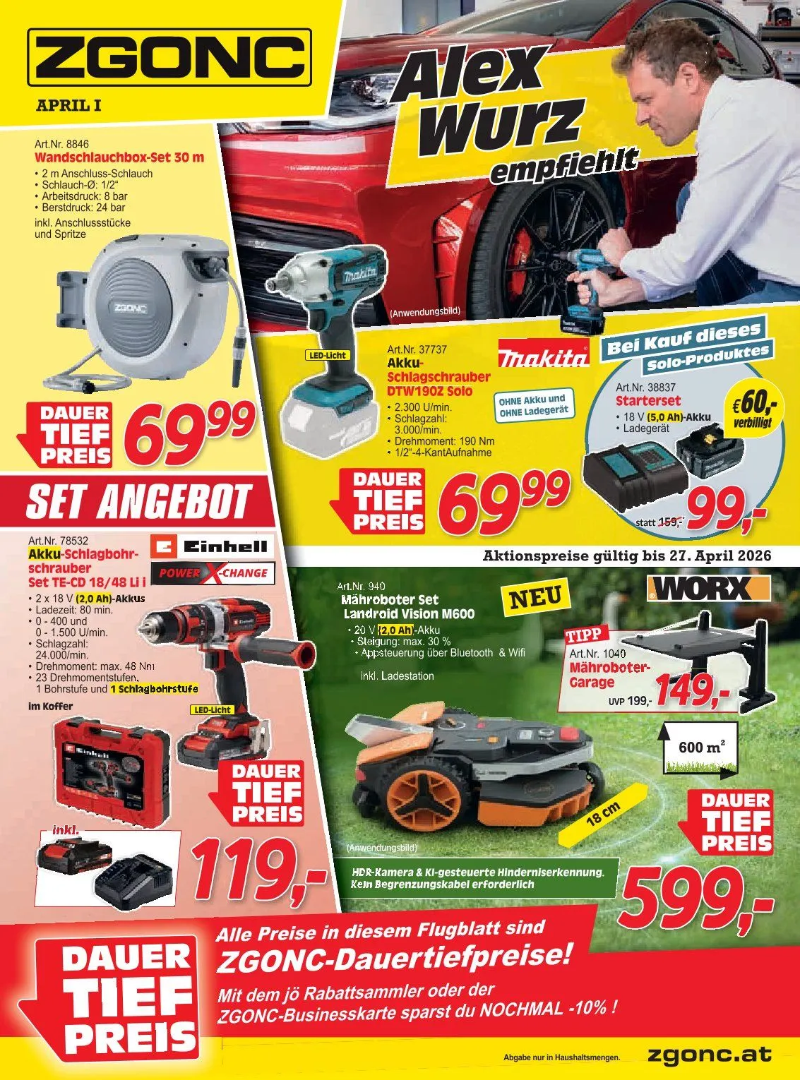 Zgonc Prospekte  von 13. April bis 27. April 2026 - Flugblätt seite  1