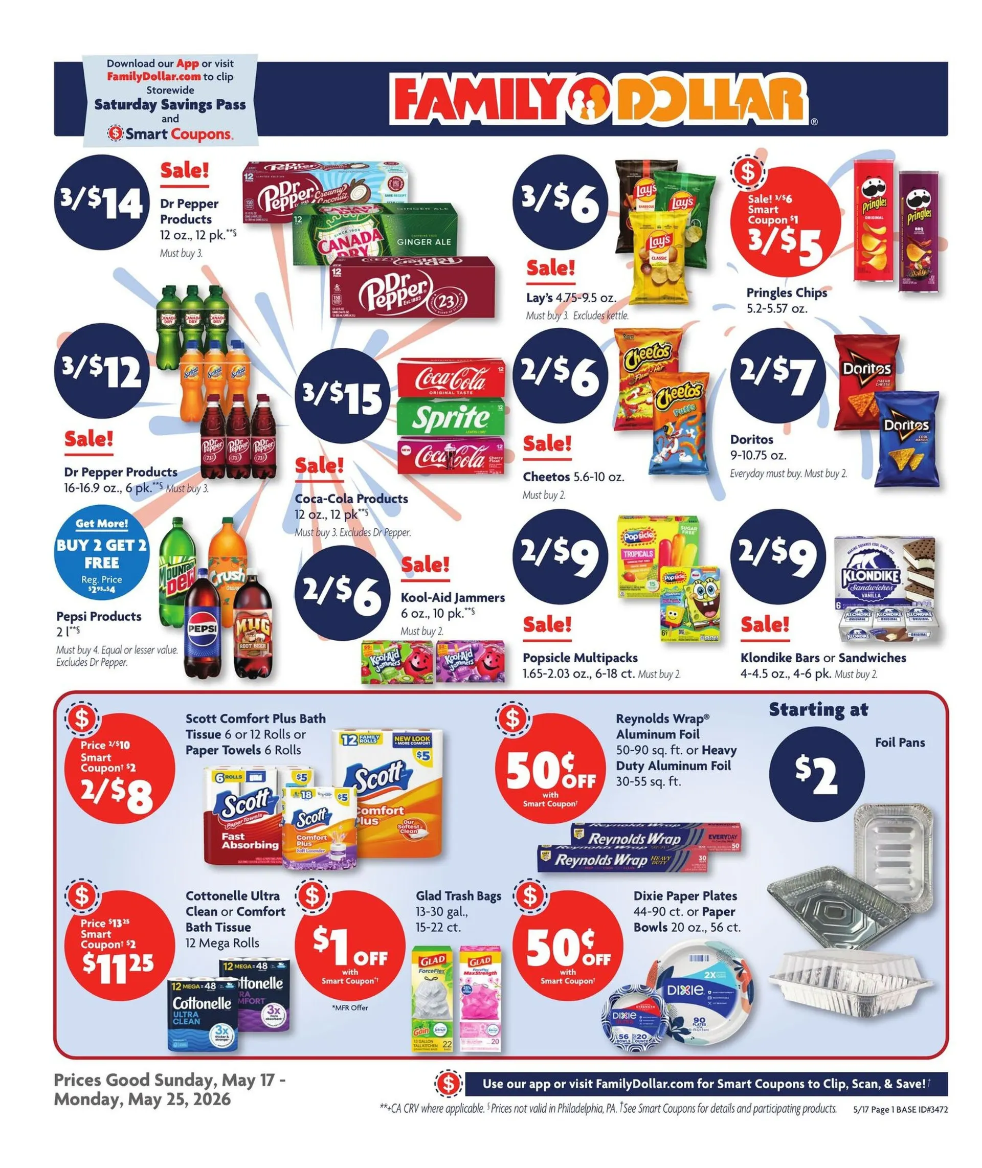Weekly ad Family Dollar Sales from May 17 to May 25 2026 - Page 1