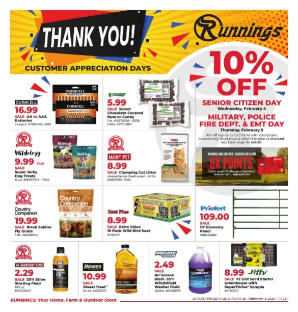 Weekly promotion Runnings Sales spanning from January 29 to February 8 2026 - Page  for Catalogue 365