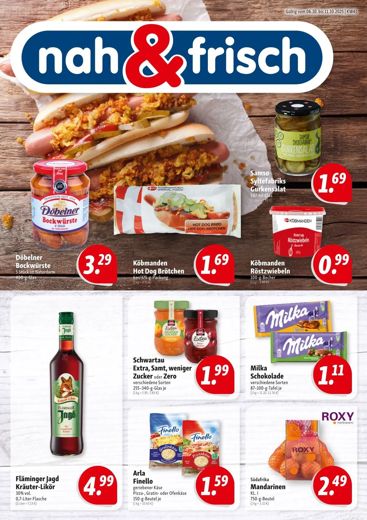 Nah & Frisch Prospekte von 6. Oktober bis 11. Oktober 2025 - Prospekt seite 1
