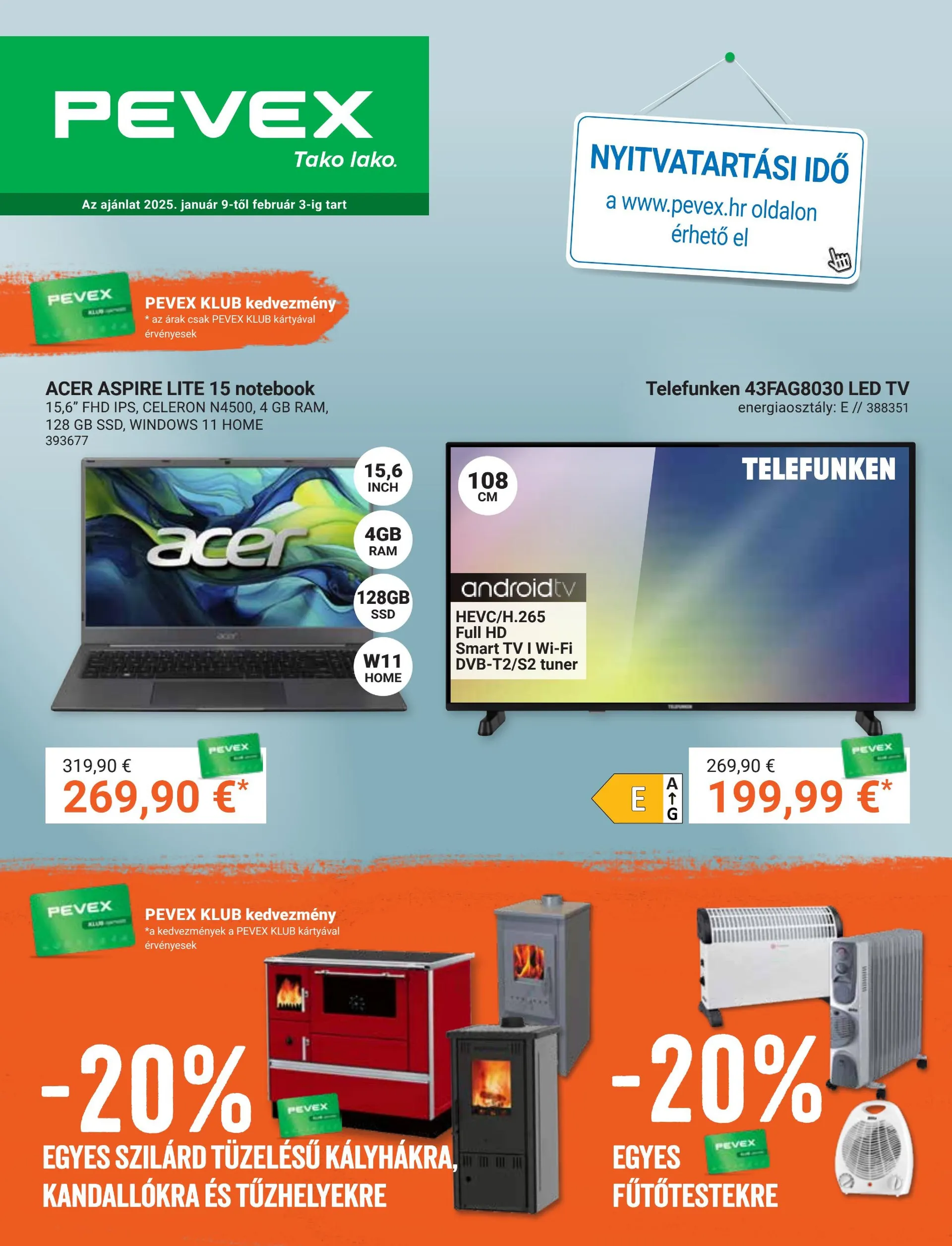 Katalog Pevex od 8. siječnja do 9. siječnja 2025. - Pregled Stranica 1