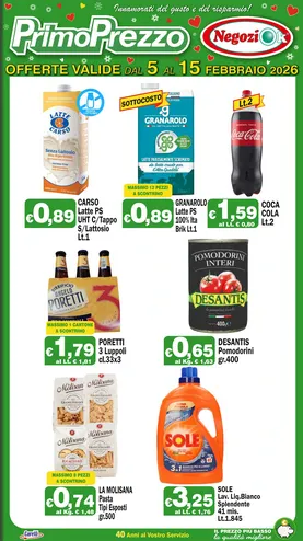 Volantini Primo Prezzo da 5 febbraio a 15 febbraio di 2026 - Pagina del volantino 