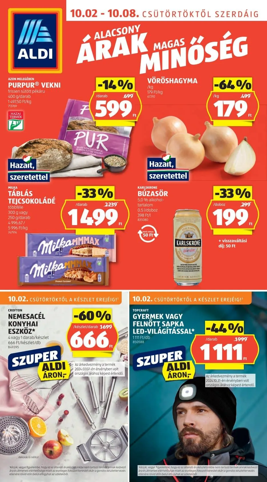 Katalógus Aldi legfrissebb ajánlatai október 2.-tól október 8.-ig 2025. - Oldal 1