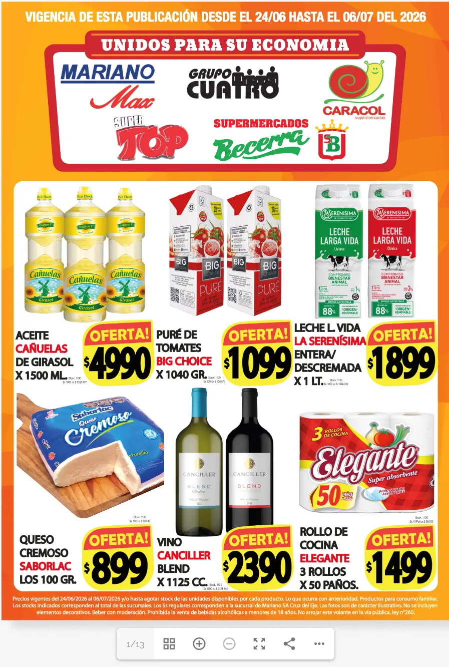 Ofertas de Ofertas Mariano Max  24 de junio al 6 de julio 2026 - Página  del catálogo