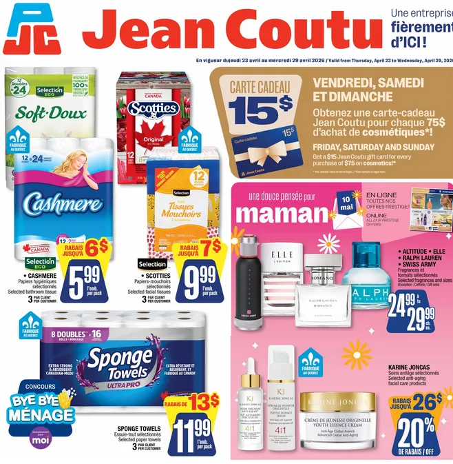 Jean Coutu Sales from April 25 to April 29 2026 - flyer page 1