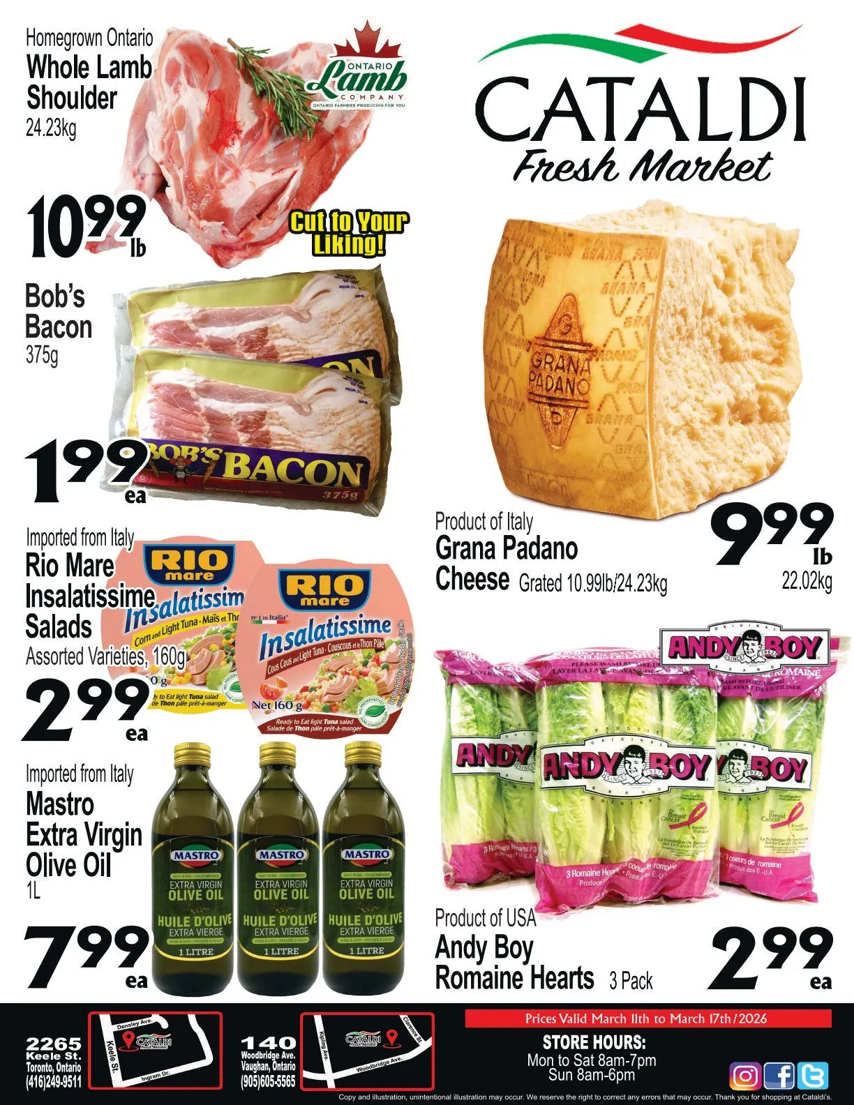 Cataldi Fresh Market flyers from March 11 to March 17 2026 - flyer page 1