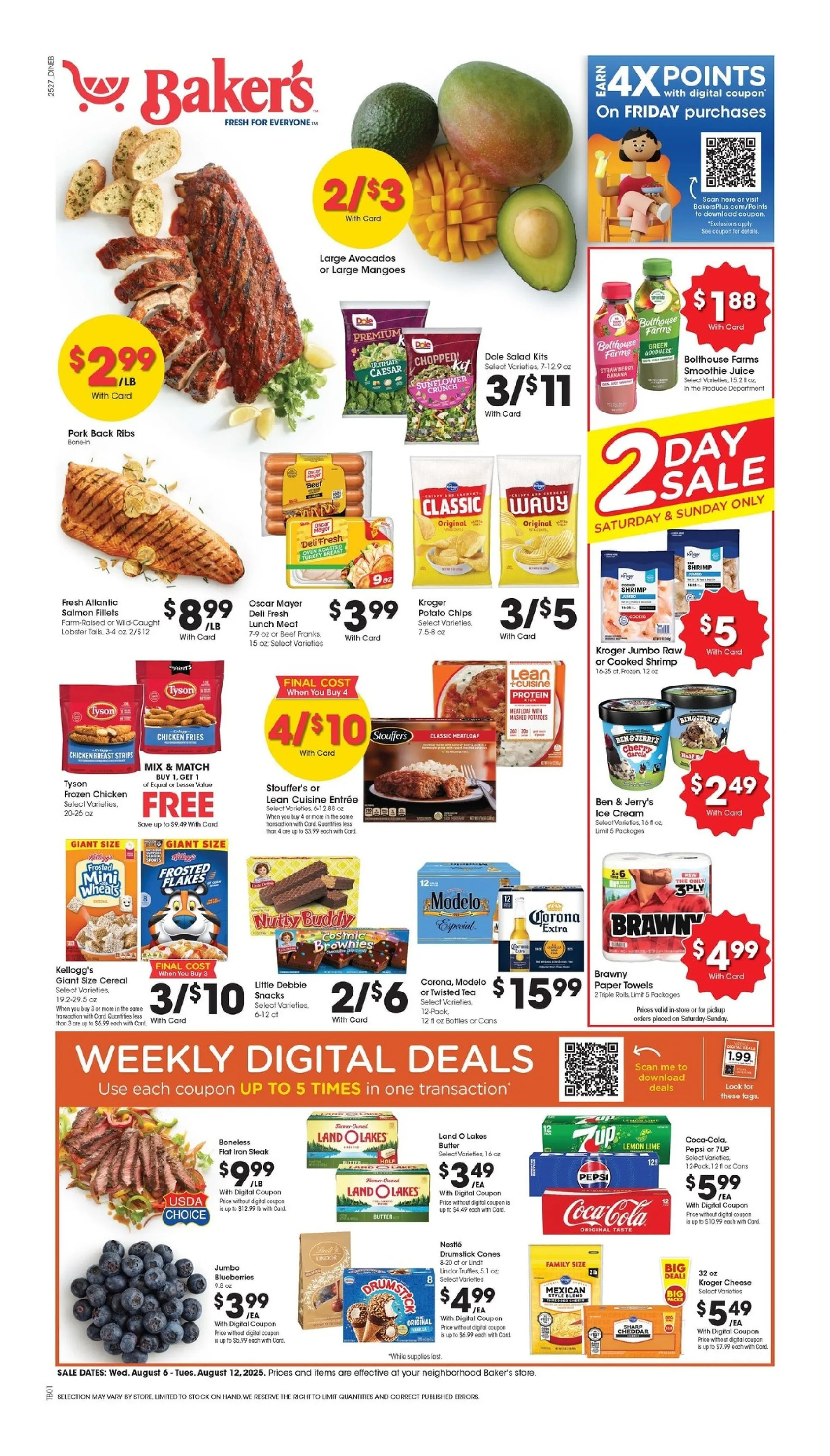 Weekly ad Baker's Sales from August 6 to August 12 2025 - Page 1
