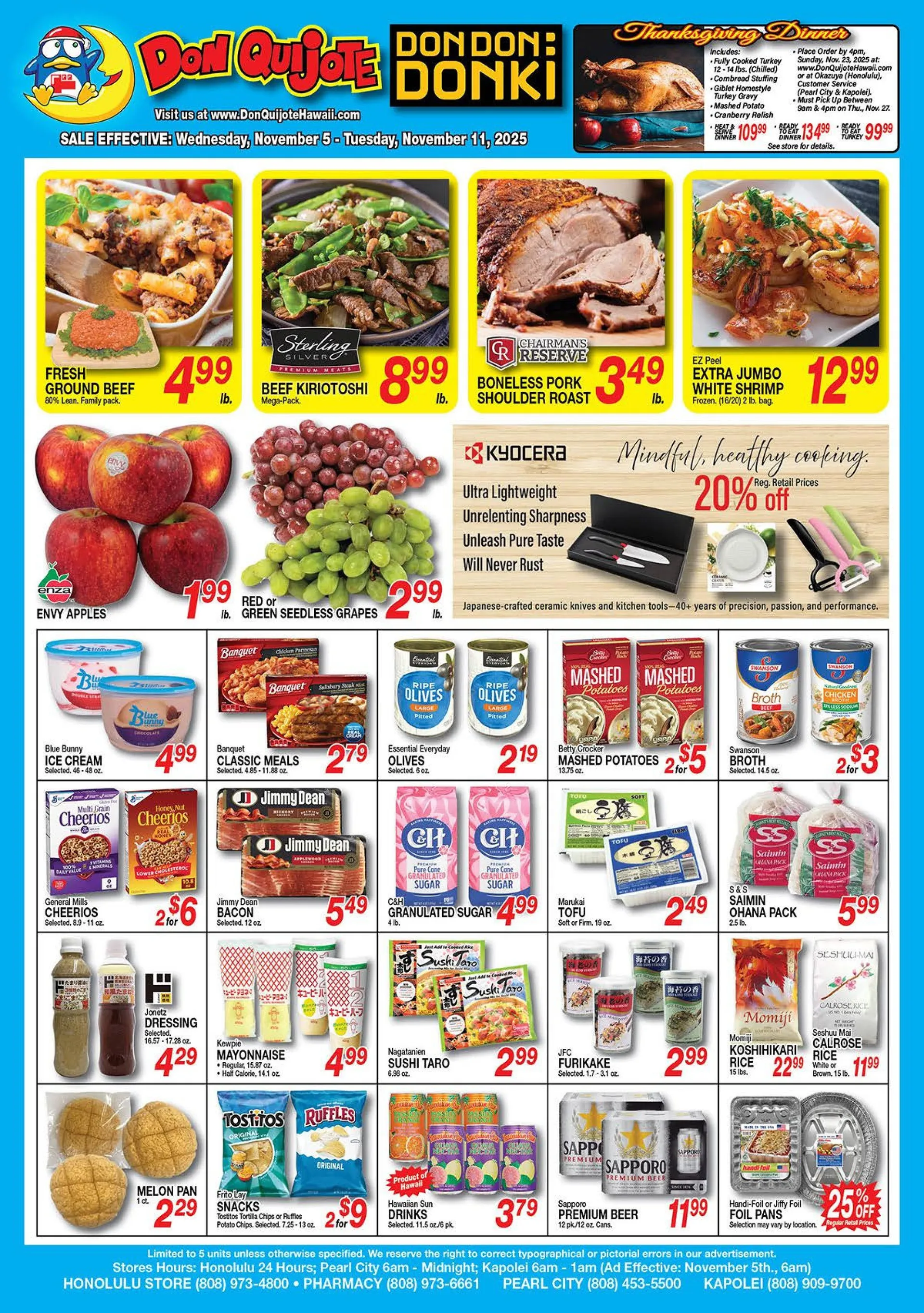 Weekly ad Don Quijote Hawaii Sales from November 5 to November 11 2025 - Page 1