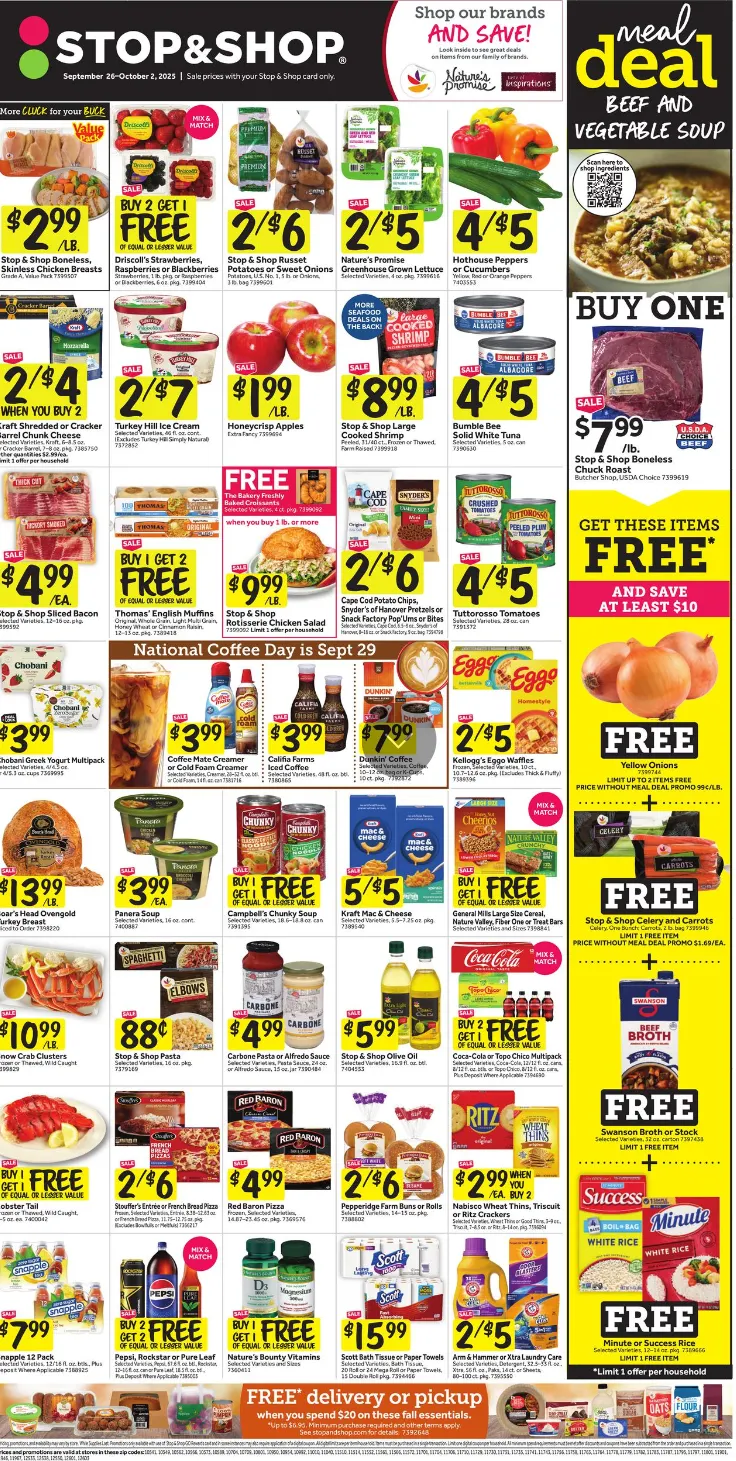 Weekly ad Stop & Shop Sales from September 26 to October 2 2025 - Page 1