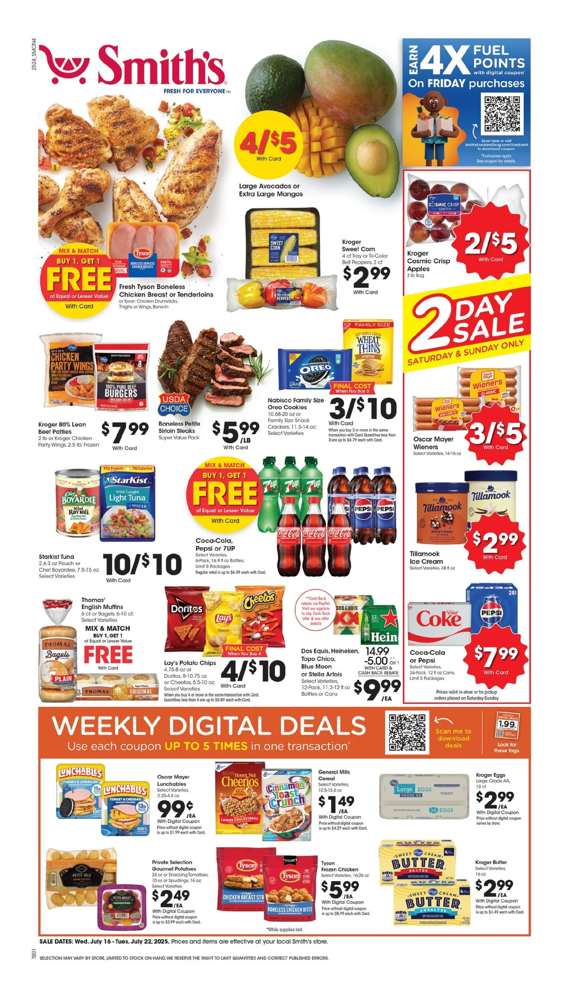 Weekly ad Smith's Sales from July 16 to July 22 2025 - Page