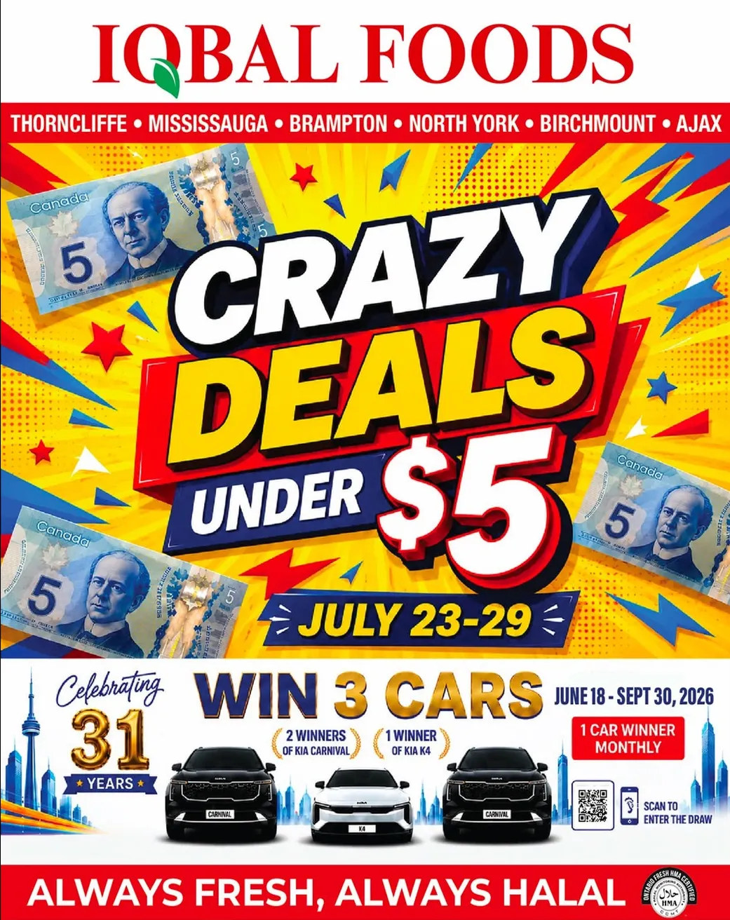Iqbal Foods Sales from July 23 to July 29 2026 - flyer page 