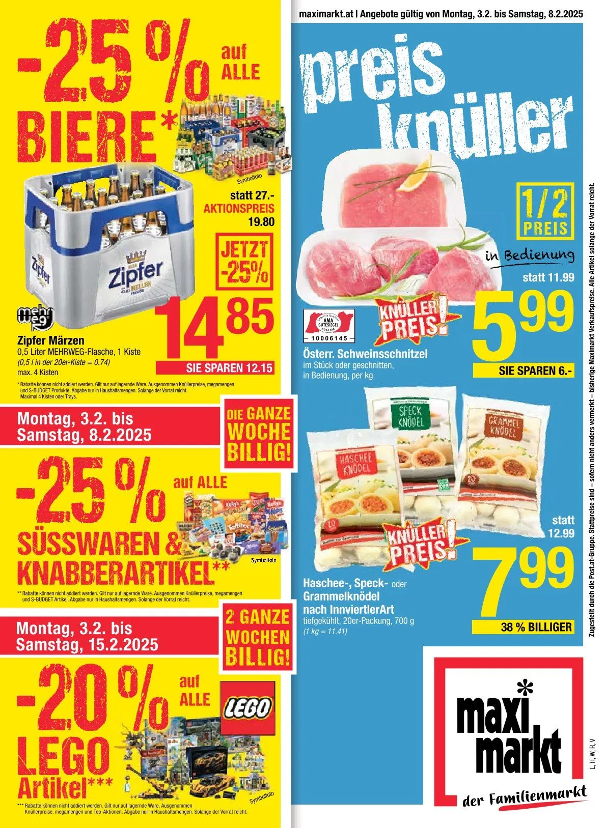 Maximarkt Angebote von 3. Februar bis 8. Februar 2025 - Flugblätt seite  1