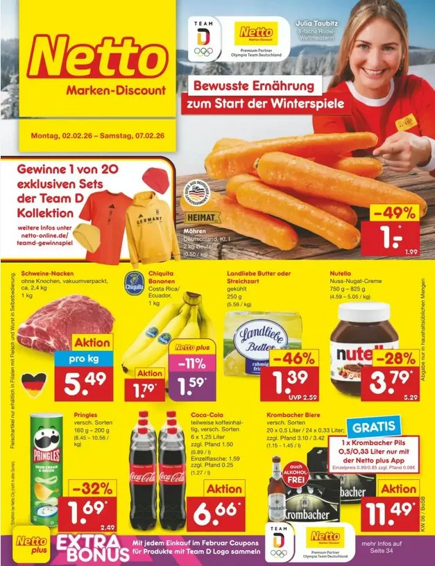  Netto Marken-Discount folders van 2 februari tot 7 februari 2026 - Folder pagina 1