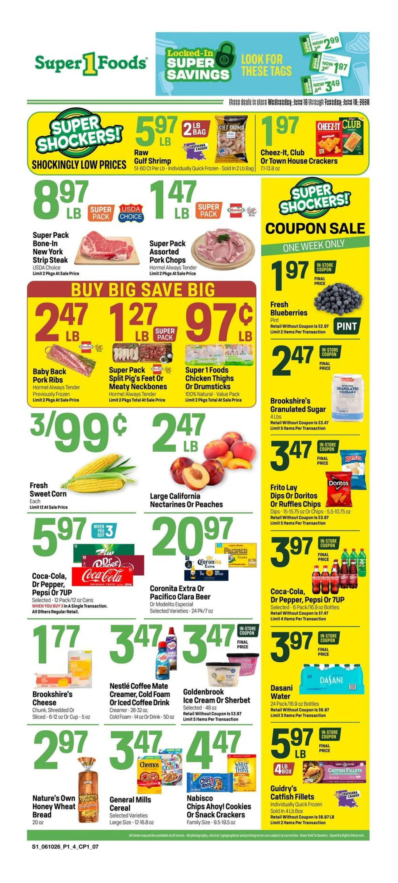 Weekly ad Super 1 Foods Sales from June 10 to June 16 2026 - Page