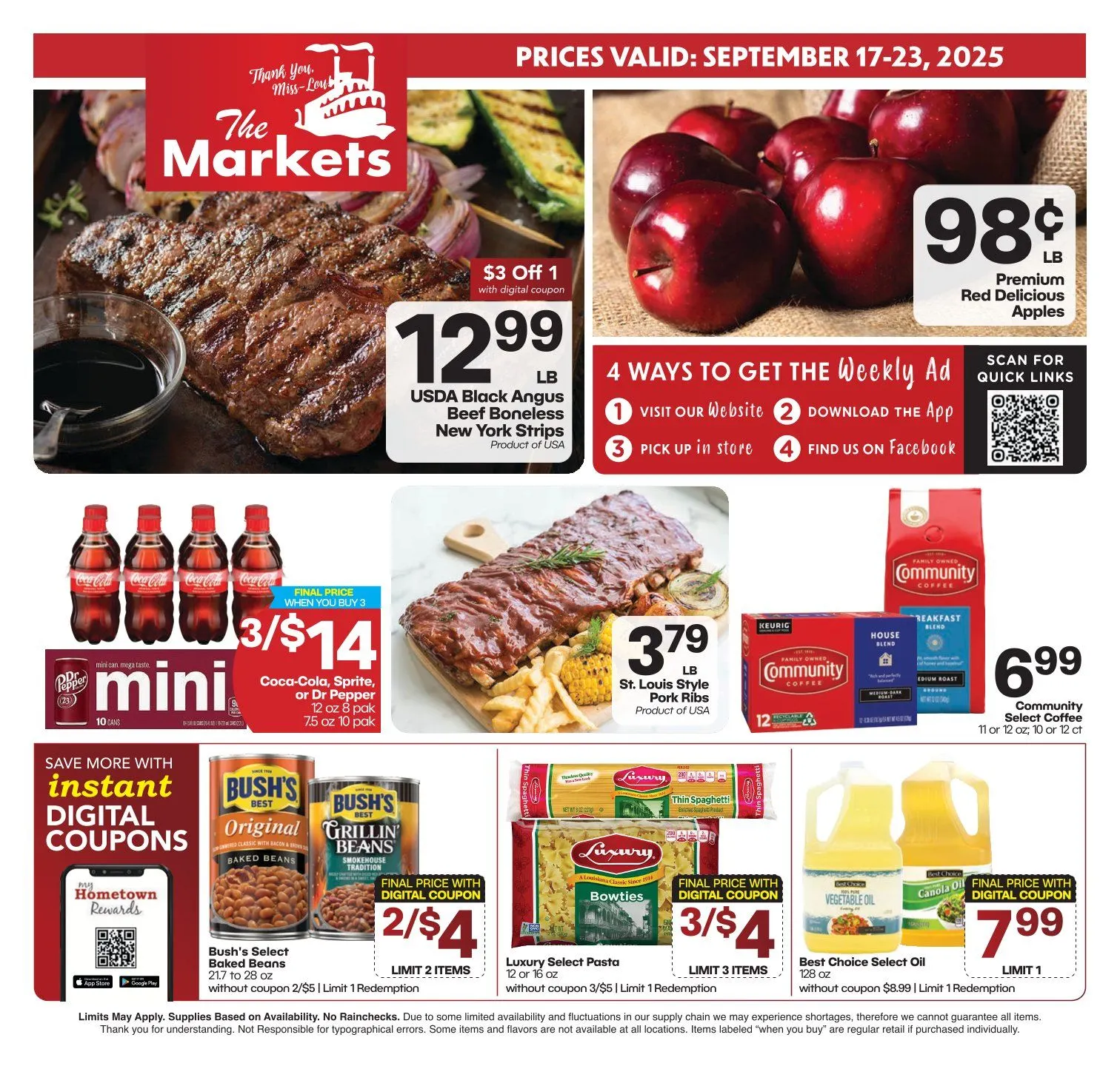 Weekly ad The Markets Sales from September 17 to September 23 2025 - Page 1